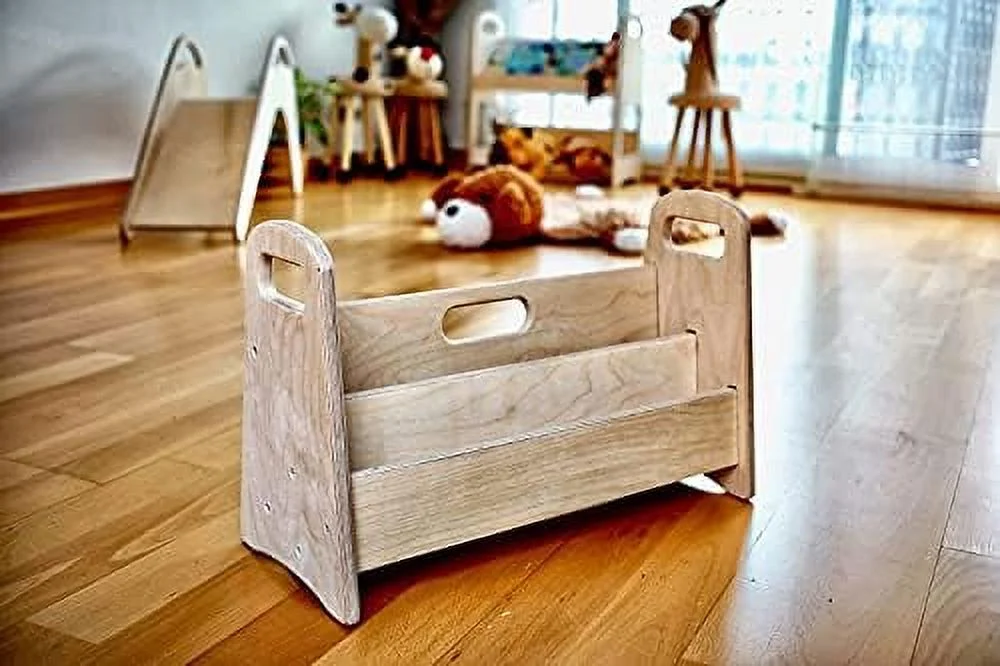 SQRTYBV Montessori Freestanding Bookshelf |  Bookshelf | Easy Access Wooden Book Rack |  with Wooden Shelves for Your Kid's Books | Perfect Height for  (Small)