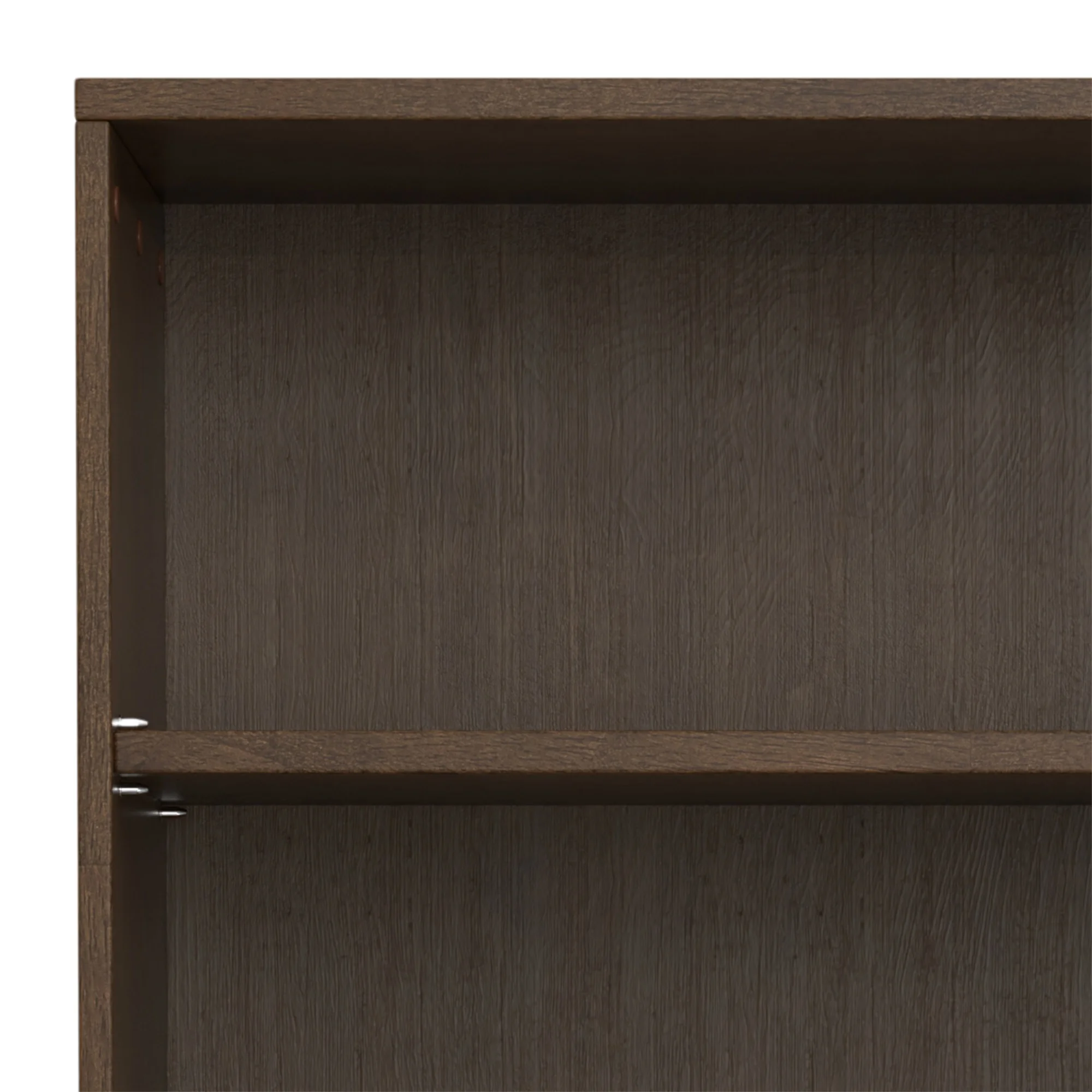 Simpli home Harper SOLID HARDWOOD 66 inch x 24 inch Mid Century Modern 5 Shelf Bookcase in Walnut Brown