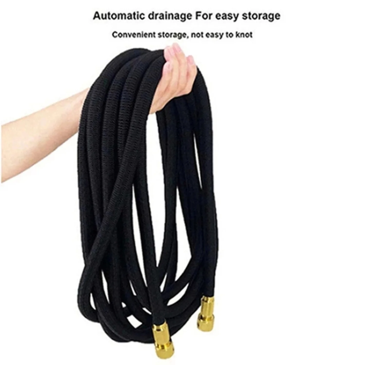 Flexible  High Pressure Expandable Garden Water Hose - 2.5-30 Meters  Striped Pipes for Garden Farm Irrigation  Car Wash  with PVC Reel Gun