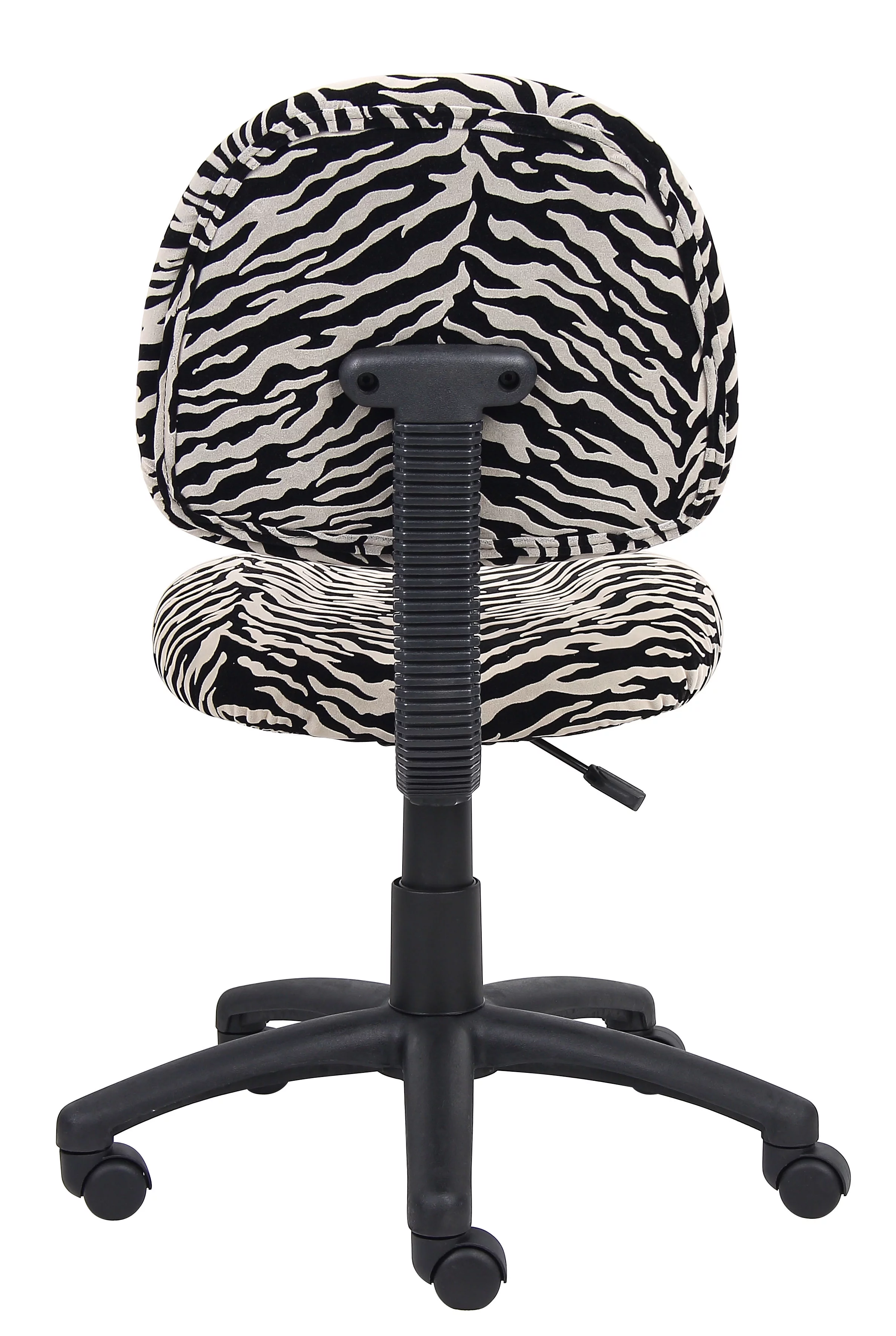 Boss Office Products Zebra Perfect Posture Delubye Modern Home Office Chair without Arms