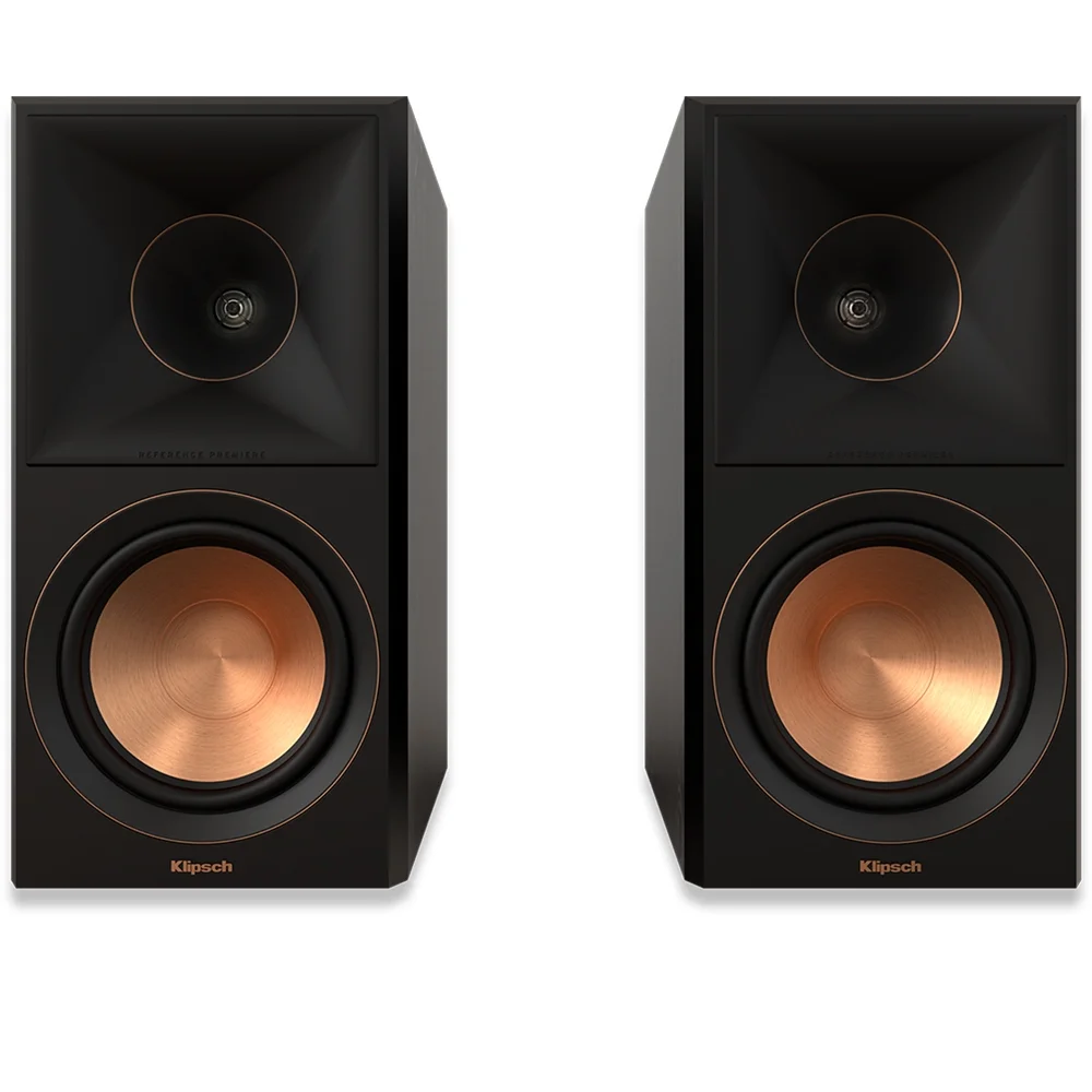 Klipsch 1070016 RP-600M II Bookshelf Speakers with Enhanced Tractrix Horn, Ebony (Pair) Bundle with Deco Gear 6 x 6 inch Microfiber Cleaning Cloth and 2 YR CPS Enhanced Protection Pack