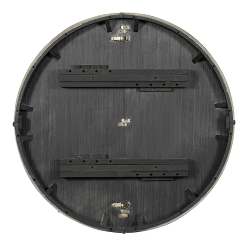 Farmhouse Dining Table Extendable Round Table - Natural Wood Wash