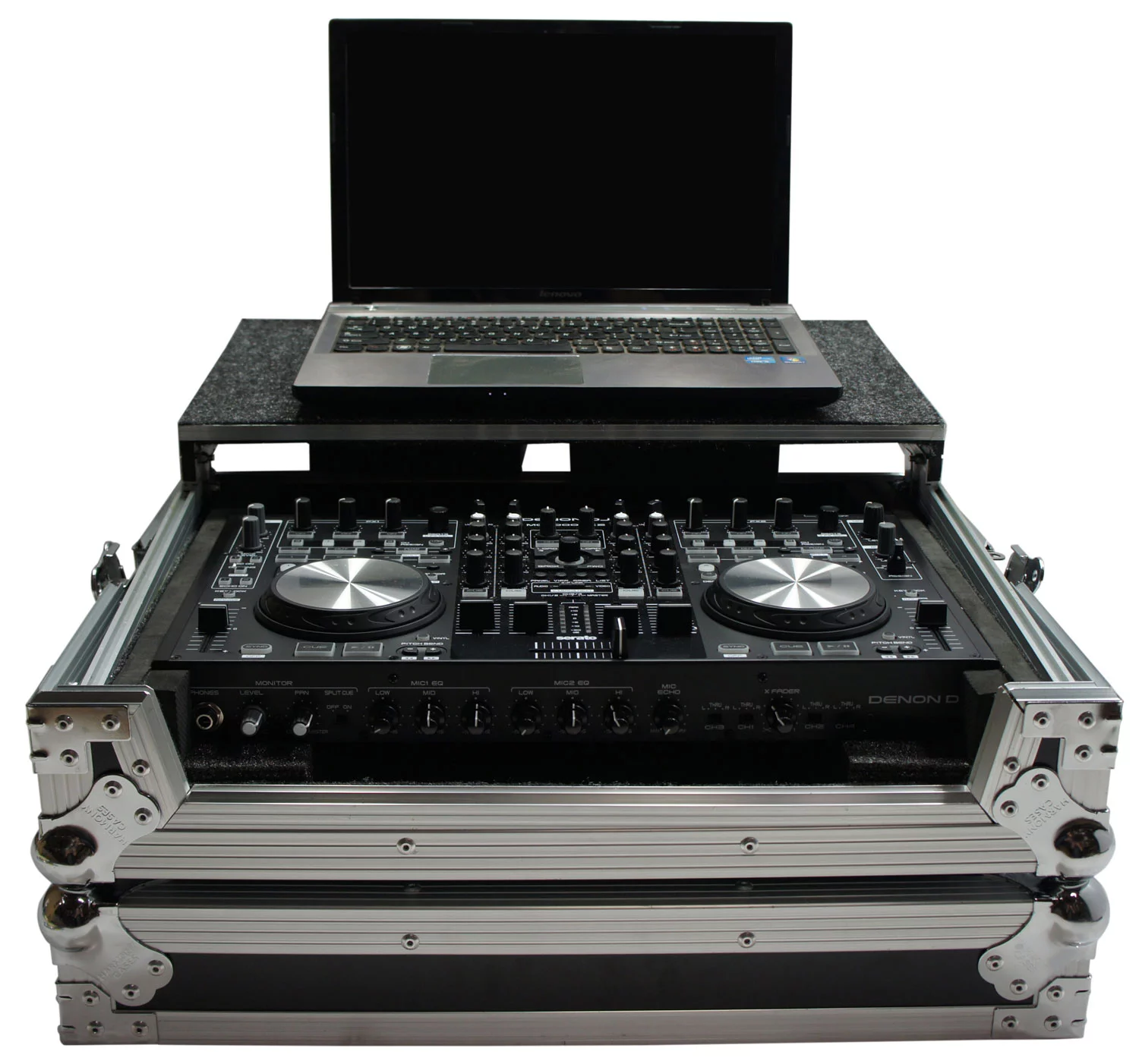 Harmony HCDNMC6000LT Flight Glide Laptop Stand DJ Case for Denon DN-MC3000 New
