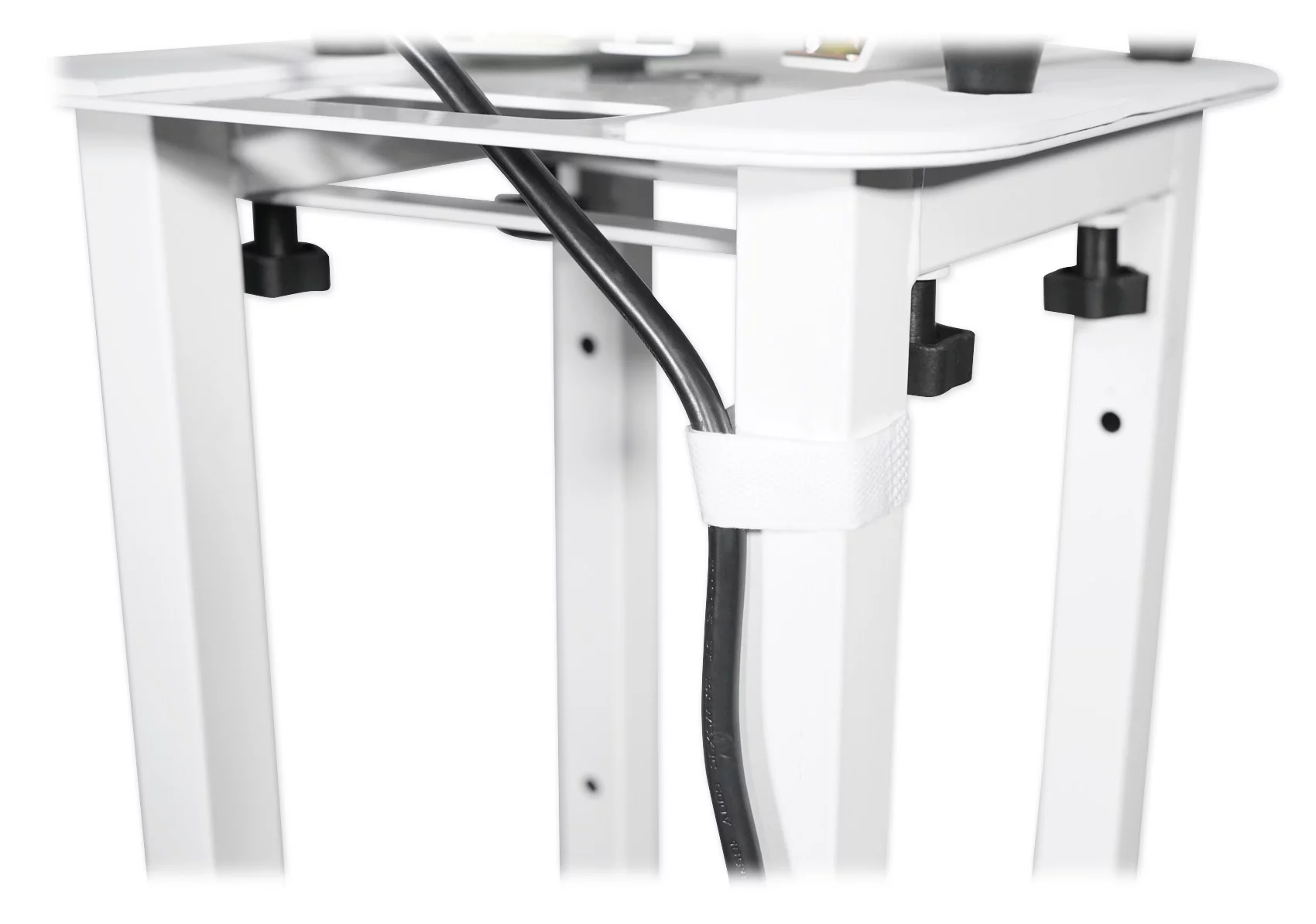 (2) Rockville Totem Stands+White 12