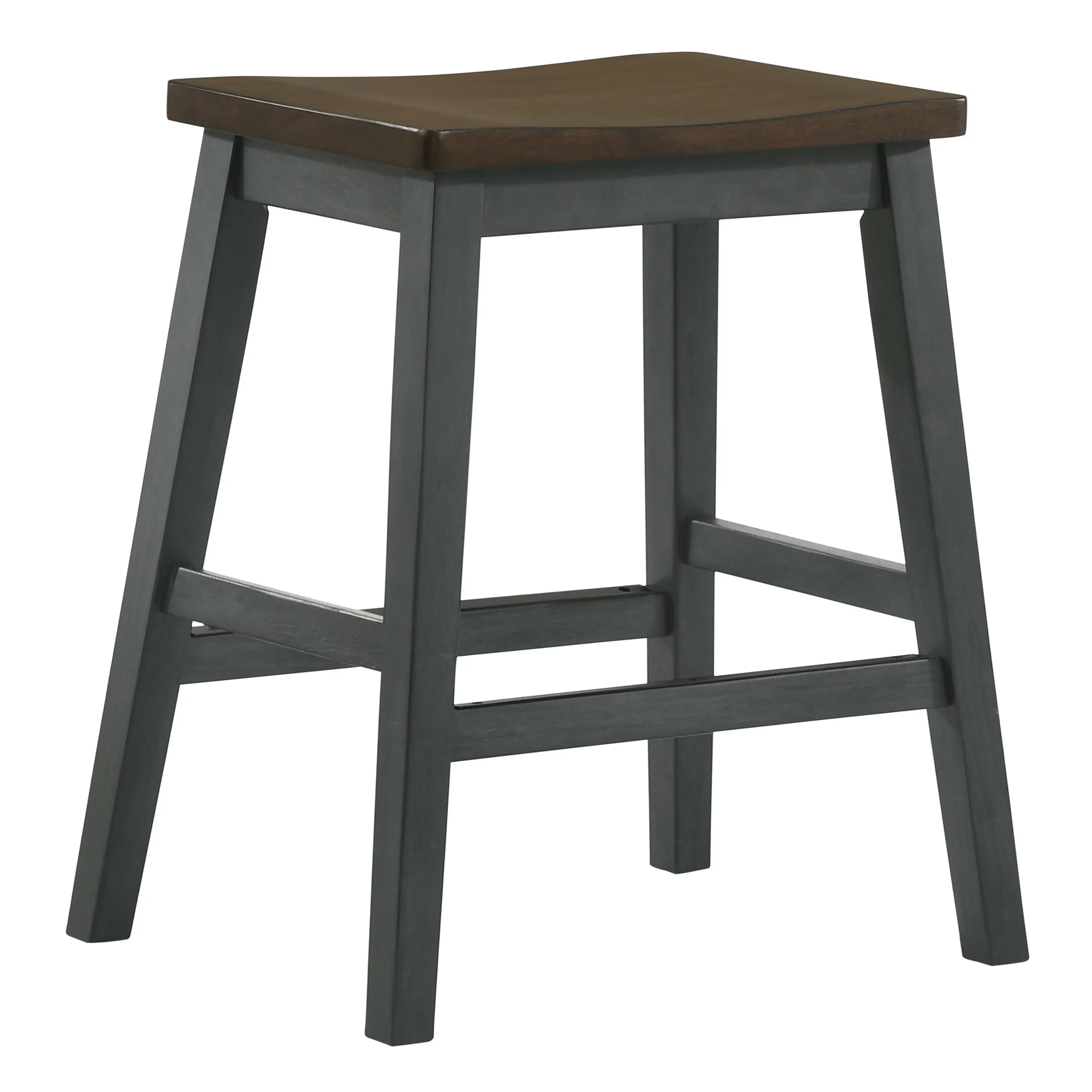 Furniture of America Popla Wood 5pc Counter Dining Set, Antique Gray