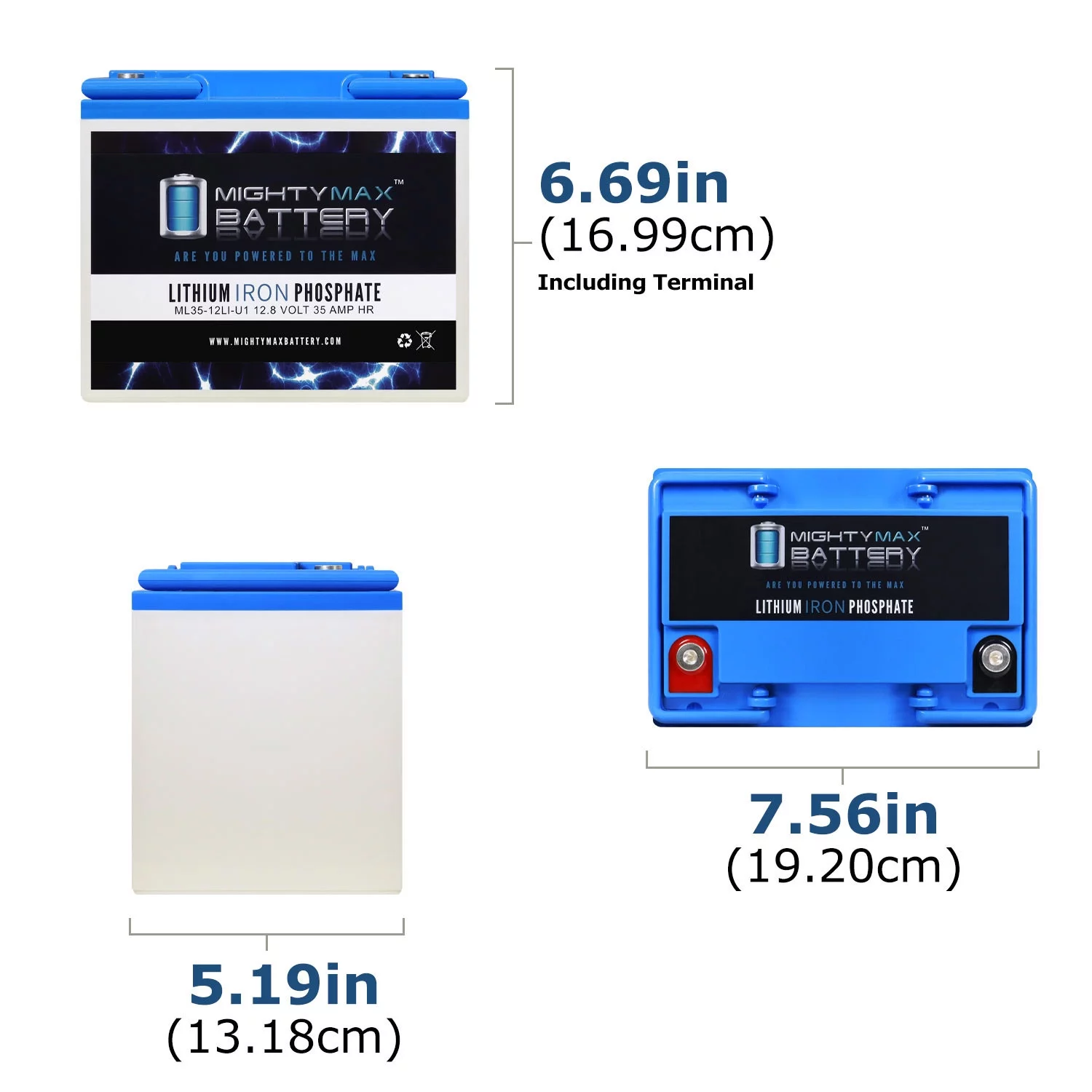12V 35AH U1 Lithium Replacement Battery compatible with Quantum Rehab Q610 Ulltra Pediatric - 4 Pack