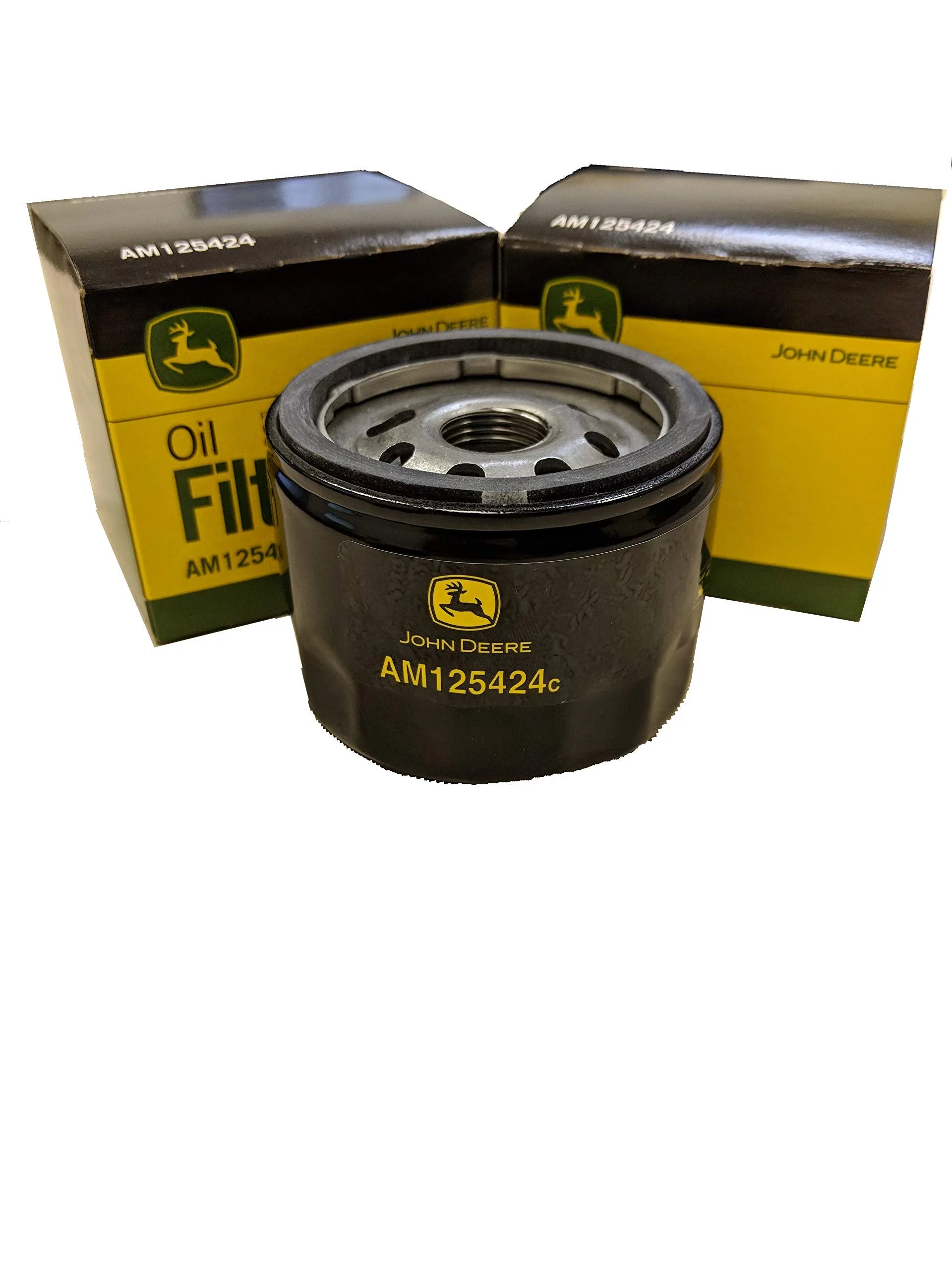 John Deere Original Equipment Package of Two Oil Filters - AM125424 (2)