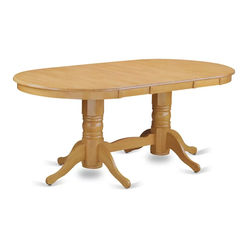 Pemberly Row Modern Oval Traditional Wood Dining Table in Oak