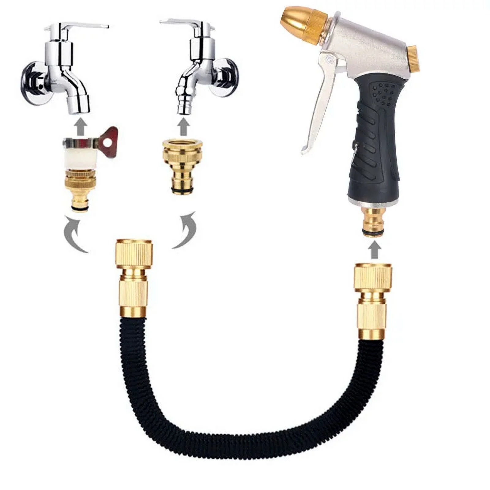 Garden Hose Expandable Magic Hose Pipe High Pressure Car Washer Watering Hose With Water Spray Gun