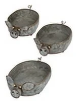 Ganz ER51510 Piggy Planters Set of 3 Assorted