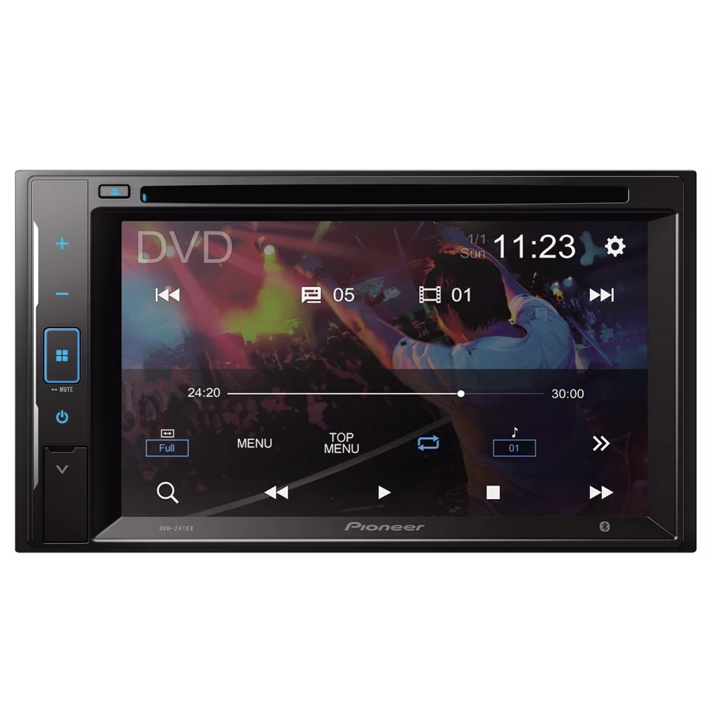 New Pioneer AVH-241EX 6.2 Inch Digital Media & DVD Receiver w/ License Plate Camera