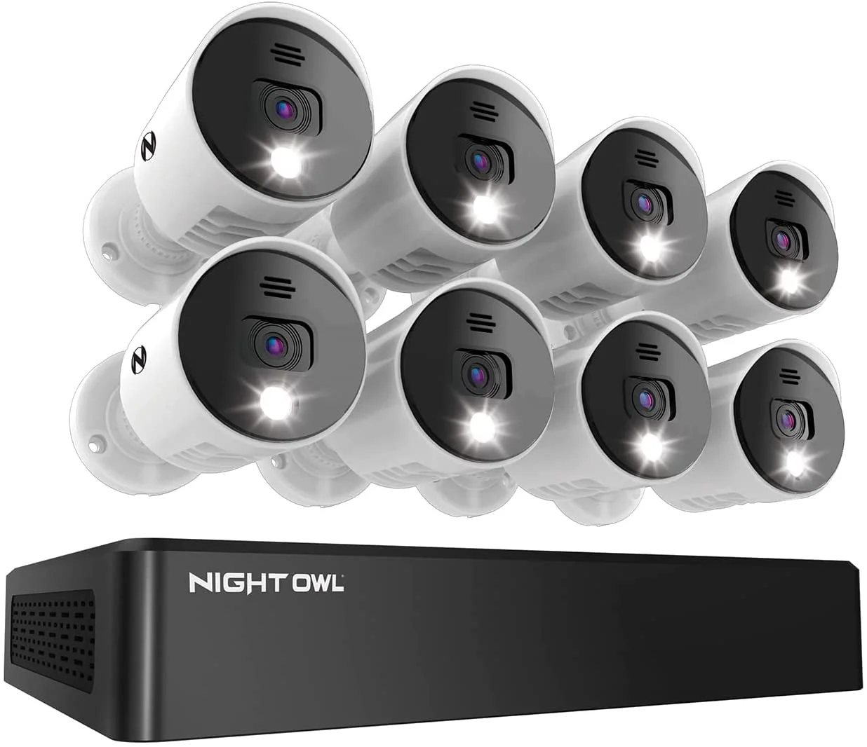 Night Owl 8-Channel 8-Camera 4K Security System with 1TB HDD DVR CL-BT8D-8-18LSA