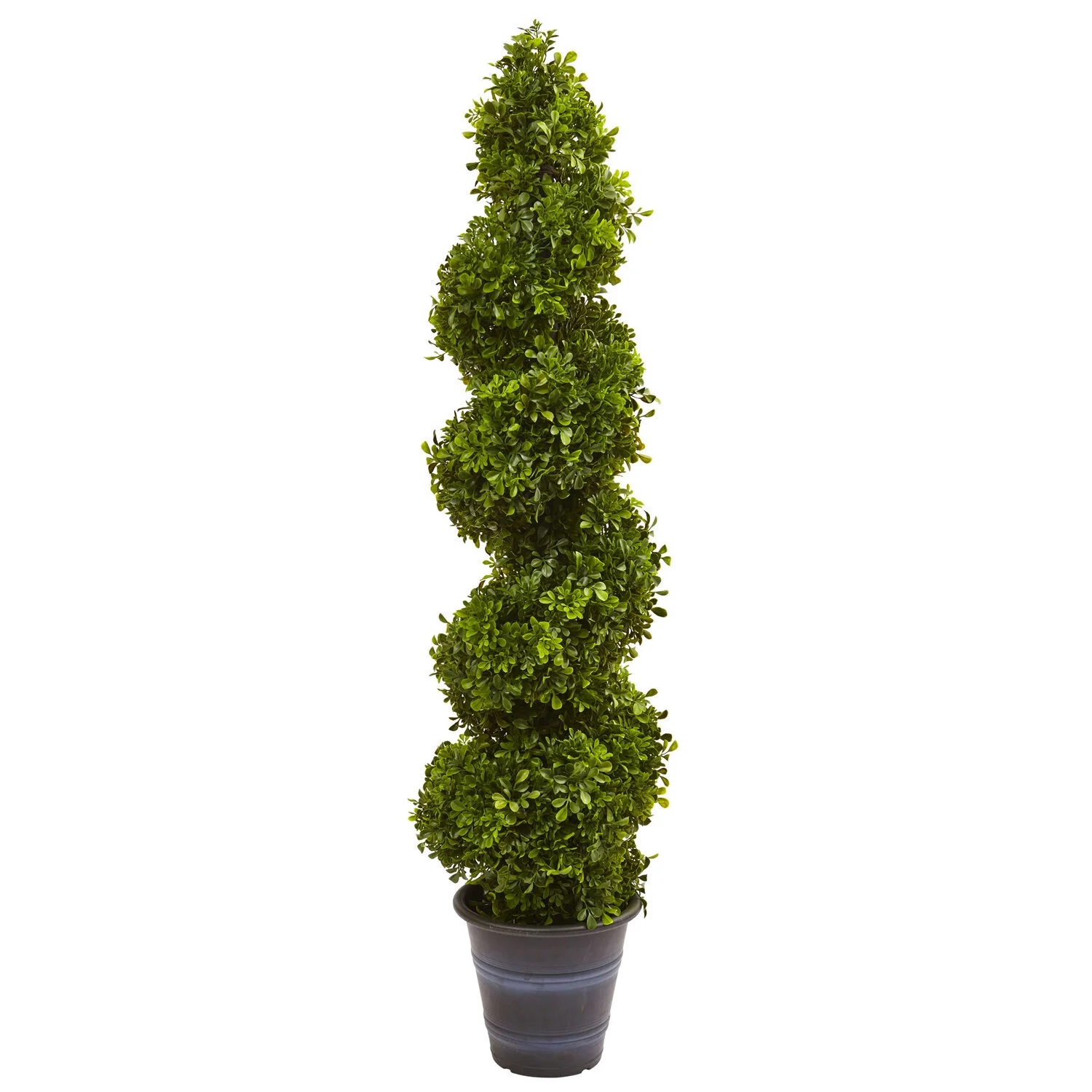 HomeStock Coastal Cottage Spiral Topiary With Planter (Indoor/Outdoor)