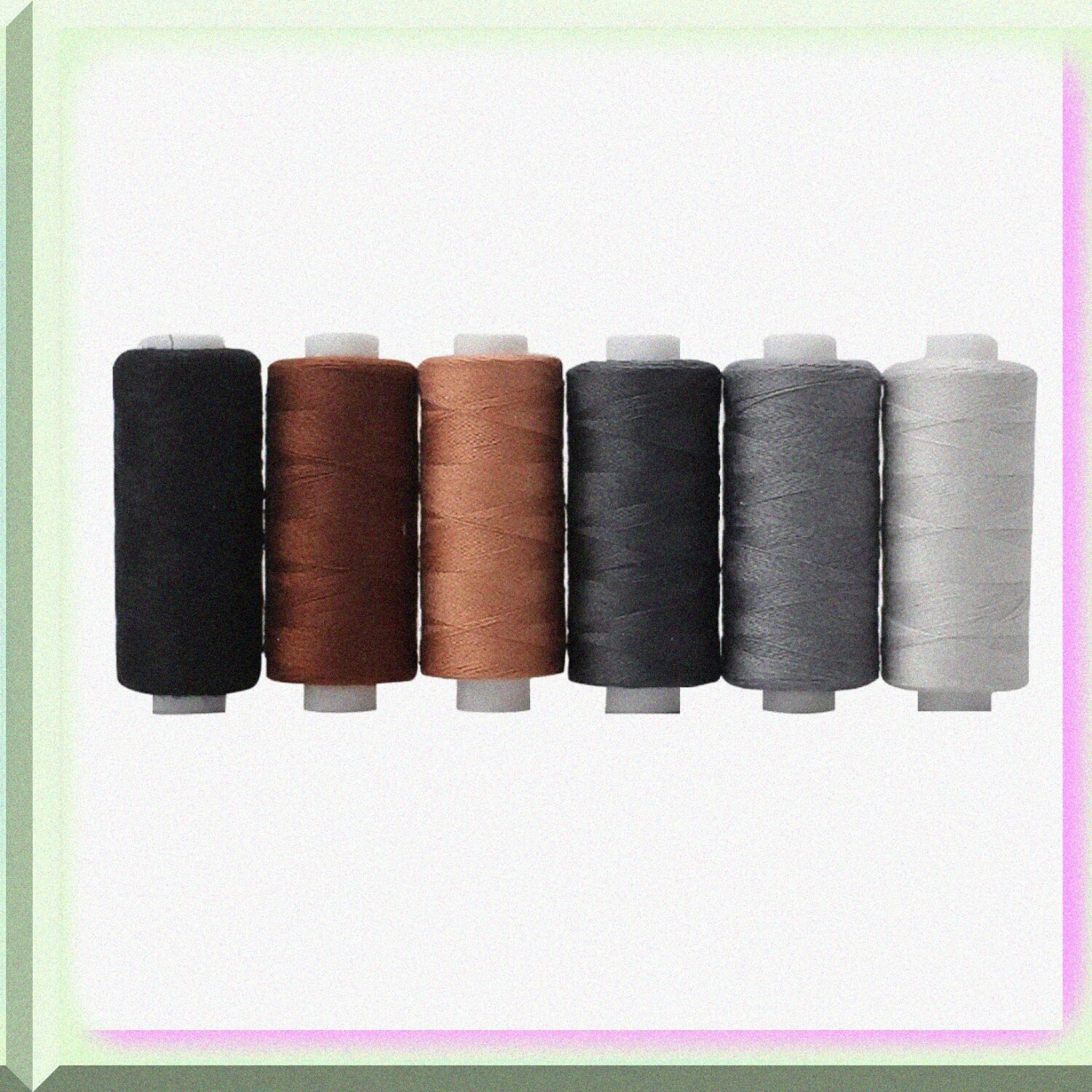 ColorStitch Cotton & Polyester Thread Set: 6 Vibrant Spools for Sewing, Embroidery & DIY Projects