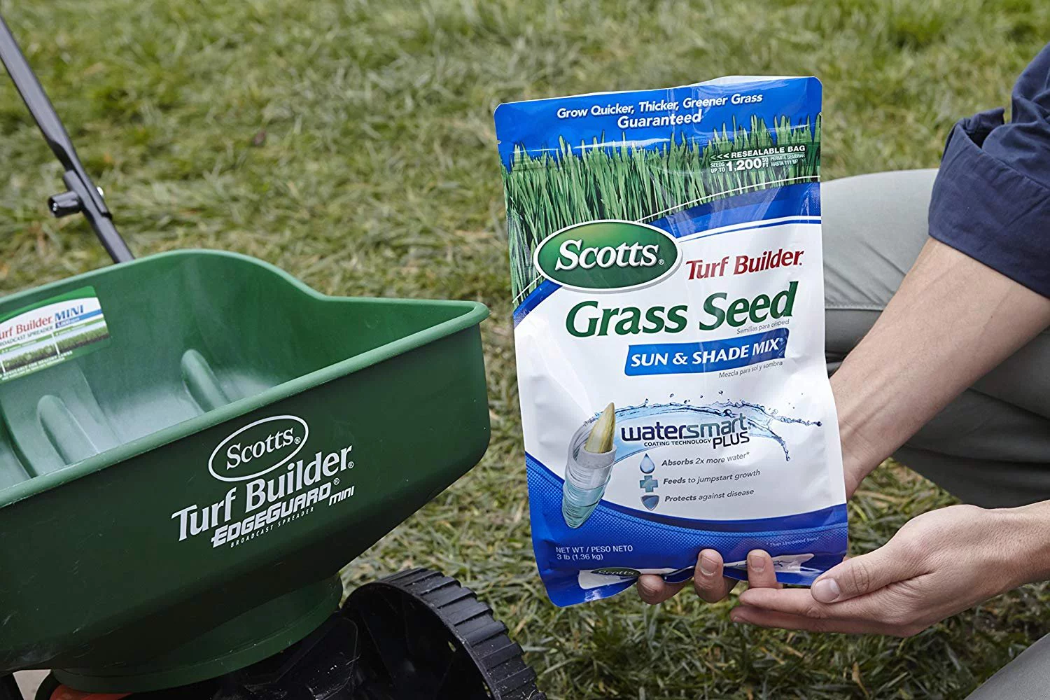 Scotts Turf Builder Grass Seed - Sun and Shade Mix, 7-Pound Not Sold in Louisiana