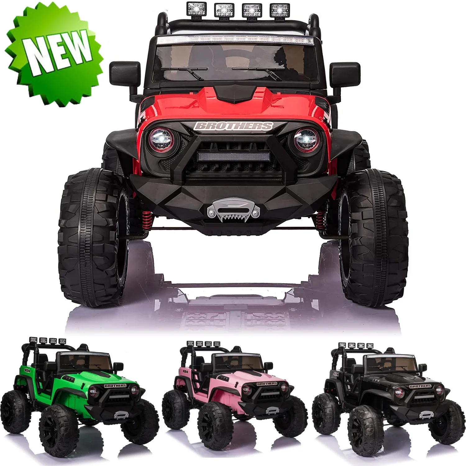 24V Large Ride-On Truck Electric Car for Kids with Parental Remote Control - 2 Seater Edition