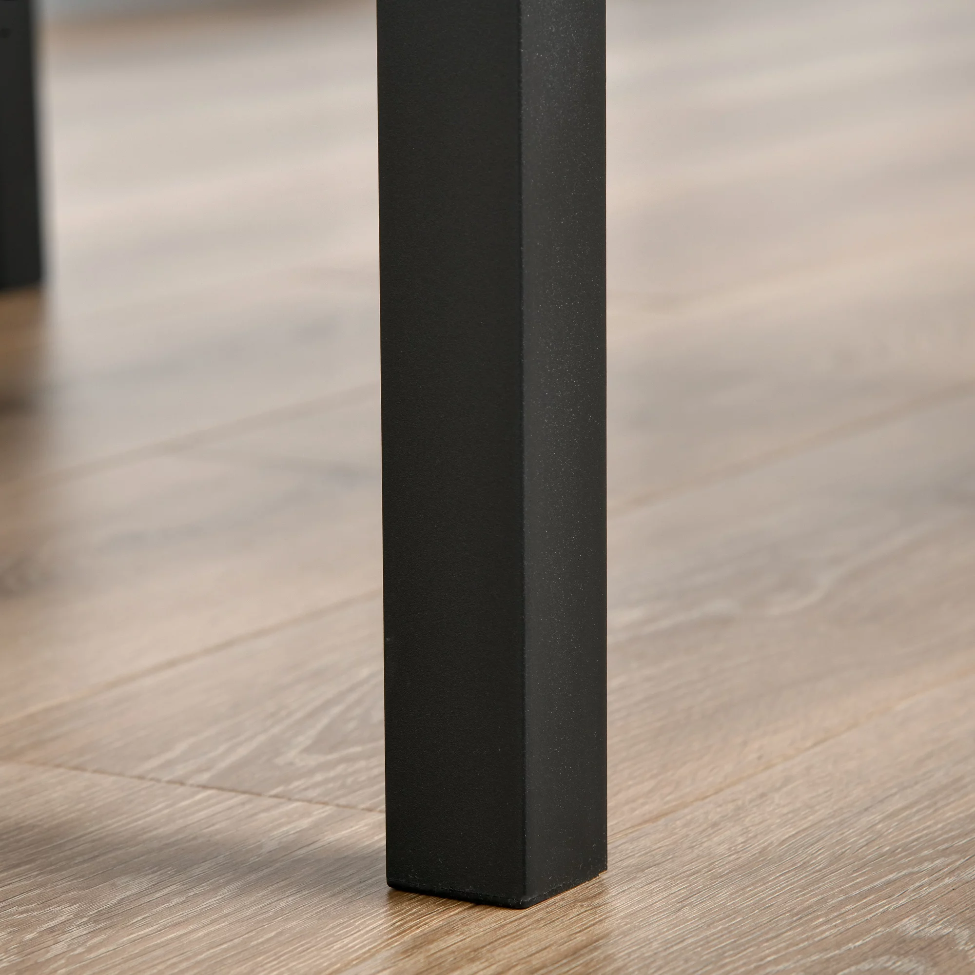 Homiyad 3 Piece Bar Table Set, Industrial Counter Height Dining Table Set, Bar Table & Chairs with Steel Legs & Footrests, Black