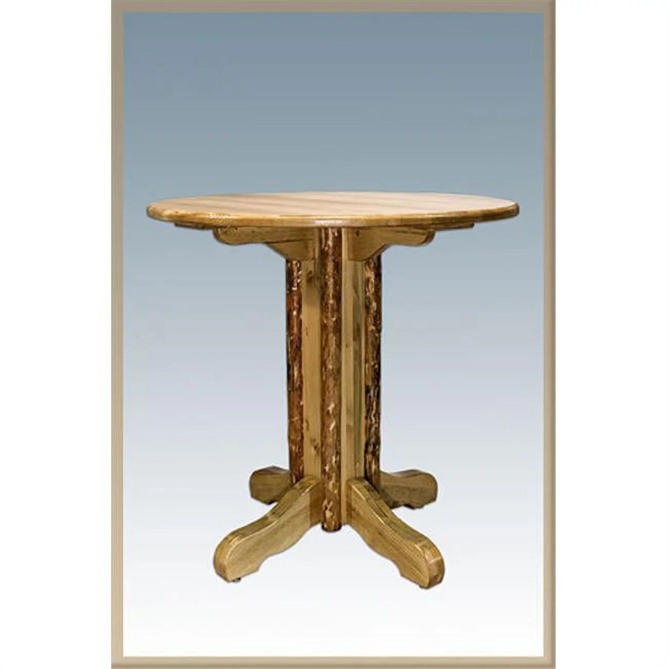 Montana Woodworks  Homestead Center Pedestal Table