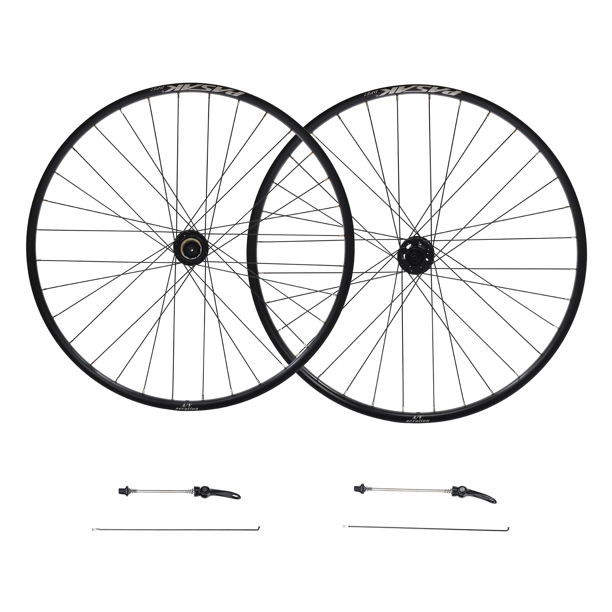 Zukka 26 Inch Double Wall Alloy Wheelset 32H Disc Brake MTB Wheelset Quick Release Front Rear Wheels