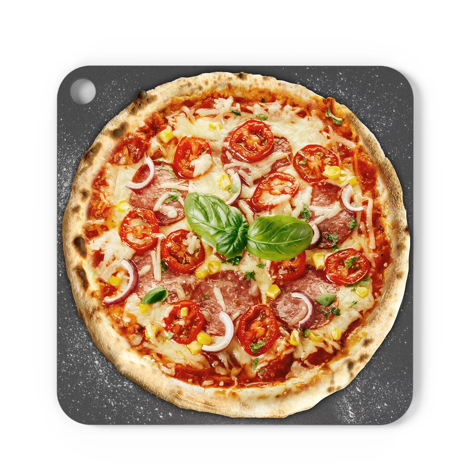 Chef Pomodoro Baking Steel Pizza Stone for Grill and Oven, Pre-Seasoned Baking Steel, Square, 13 x 13 x ¼