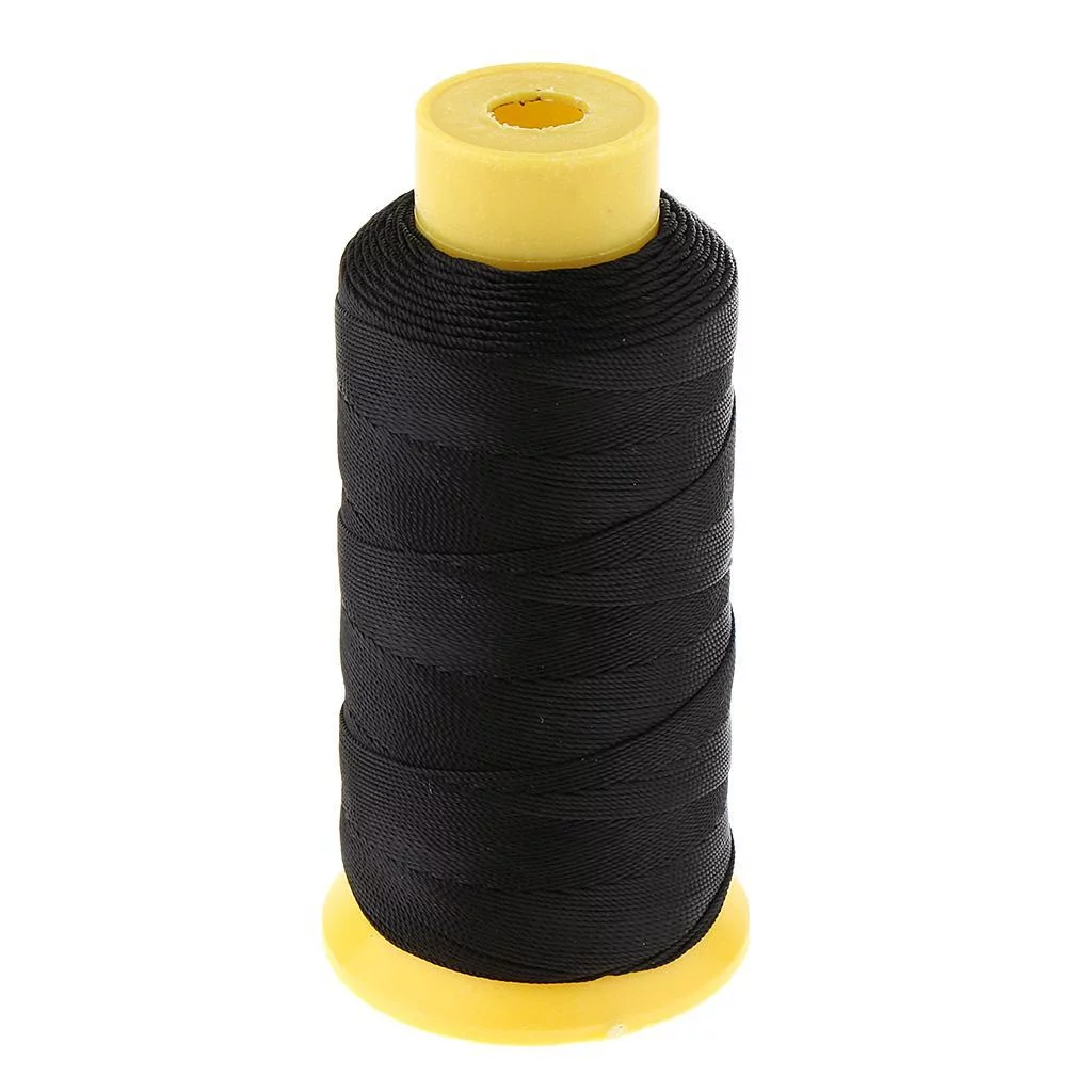 306 Yards/Spool Nylon Thread for Leather Stitching Tents Bags 210D ( 9 ) Ply Black