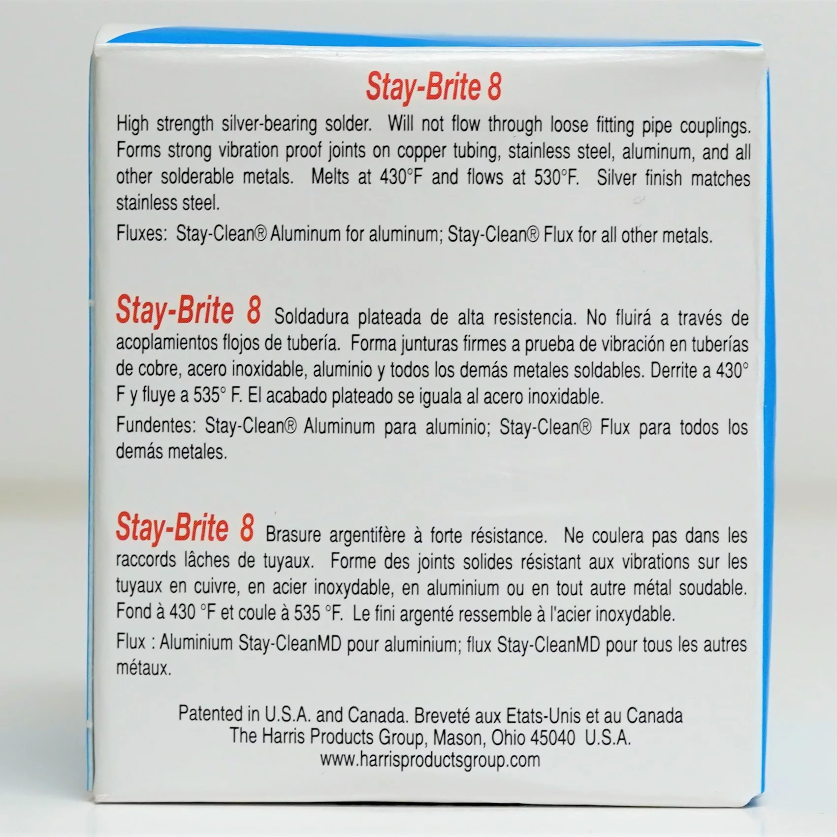 Harris SB861 Stay-Brite #8 1/8