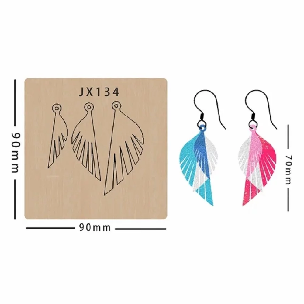 Leather earrings/Wooden Die Cut/ Leather Cutting Die /Earring Dies/Suitable For Sizzix Big Shot Machine