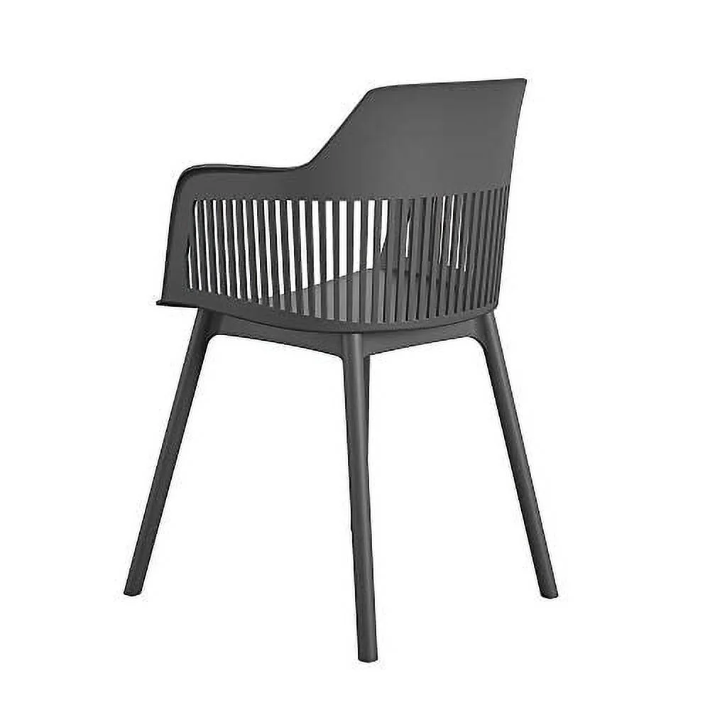 Cosco Camelo Black Resin Dining Chair (Set of 2) 87212BLK2E