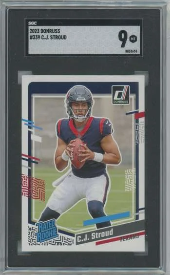 NFL 2023 Panini Donruss Football SGC 9 CJ Stroud #339 (Rated Rookie)