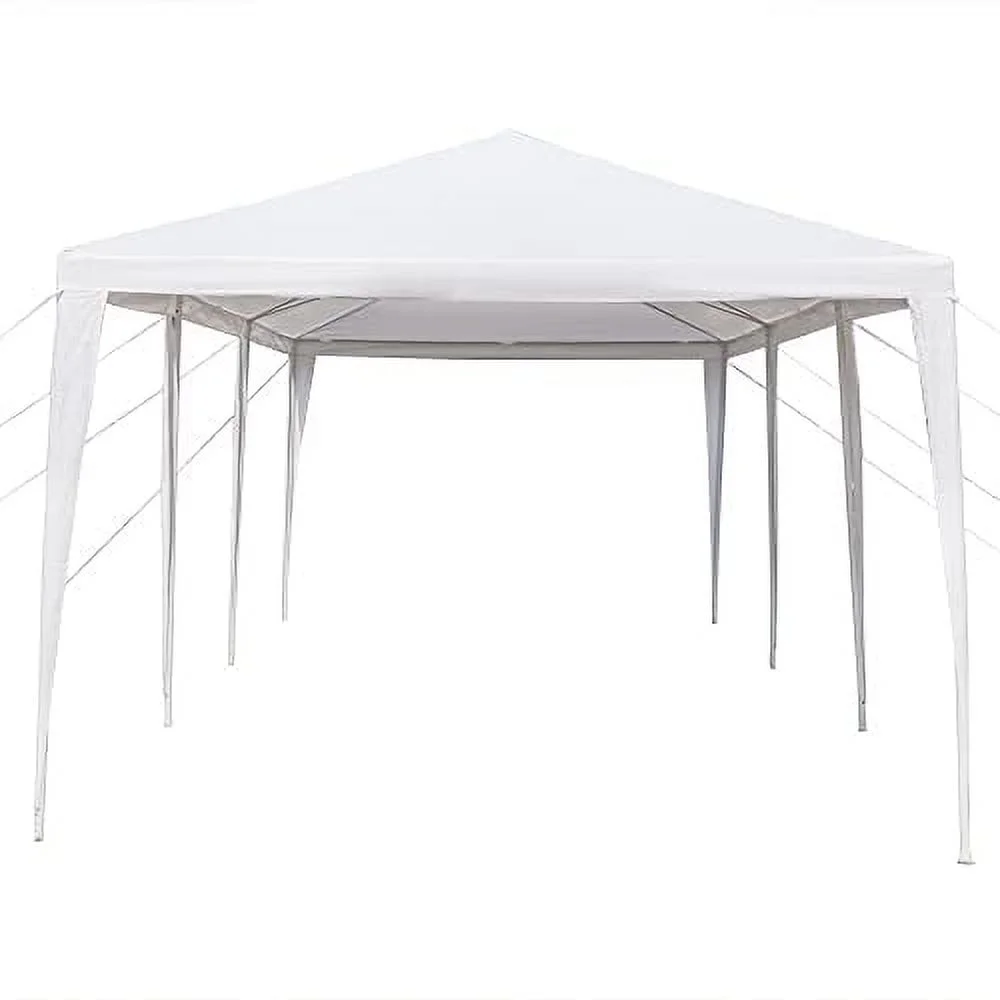 Party Tent Without Sidewalls, Outdoor Tents for Parties, Wedding and Birthday, Large White Tent, Outside Gazebo Event Tent for Garden, Patio and Backyard (10' x 30')