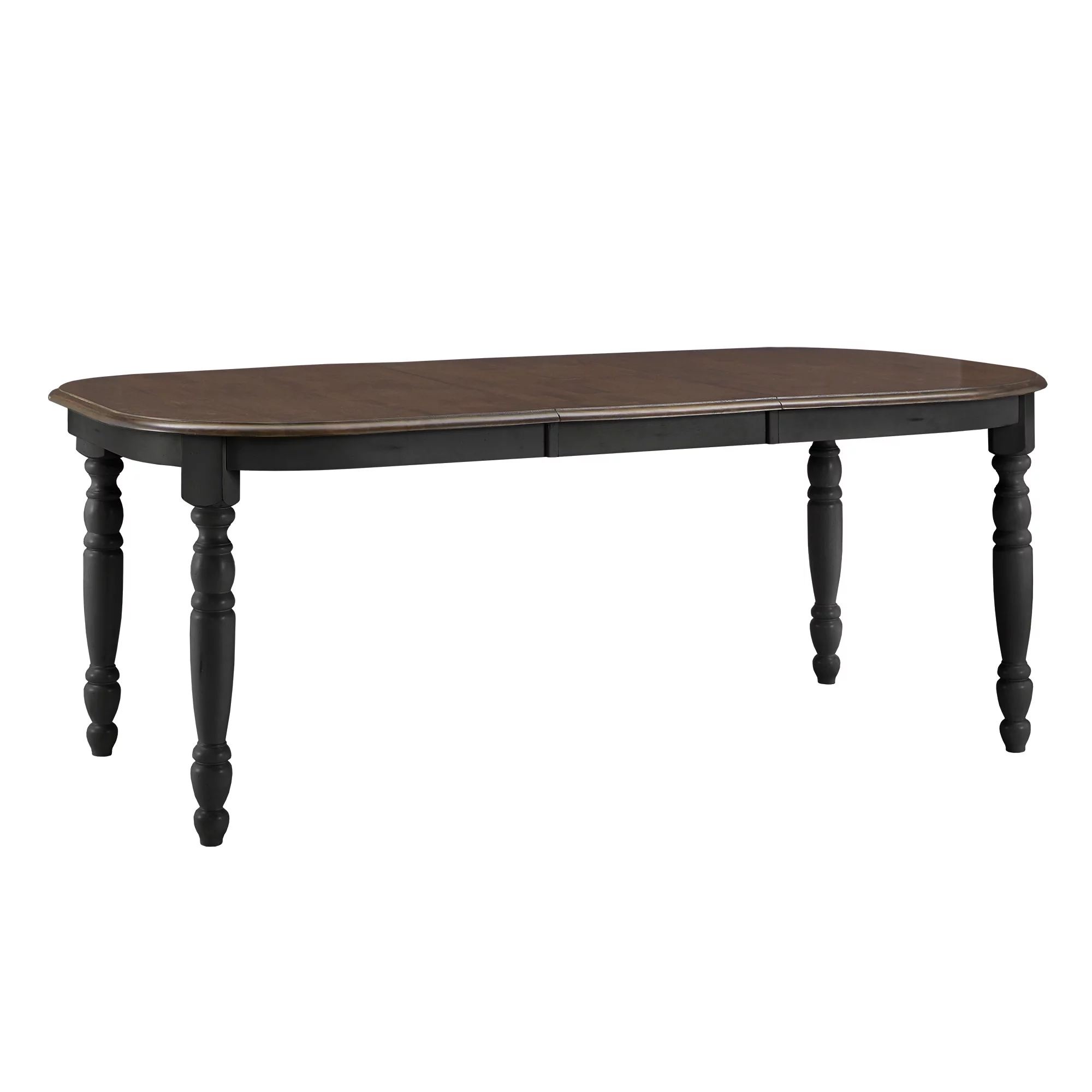 Weston Home Ohana Antique Two-Tone Extending Dining Table, Antique Black