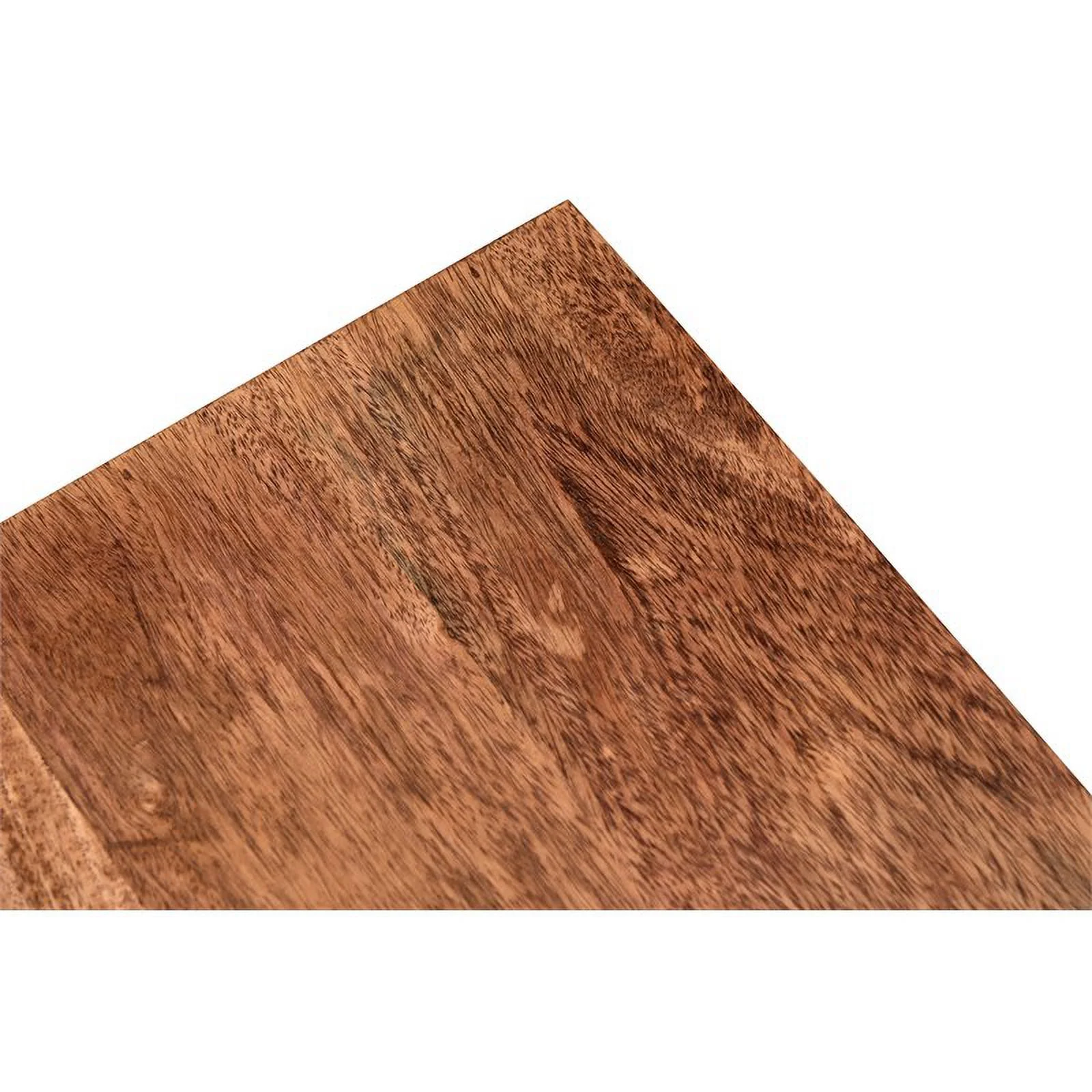 Treasure Trove Solid Wood Accent Table in Nut Brown