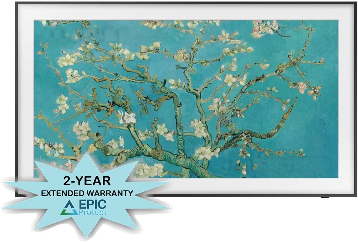 SAMSUNG 50-inch QLED The Frame Series Quantum HDR Smart TV with Additional 2 Year Coverage by Epic Protect (2022)