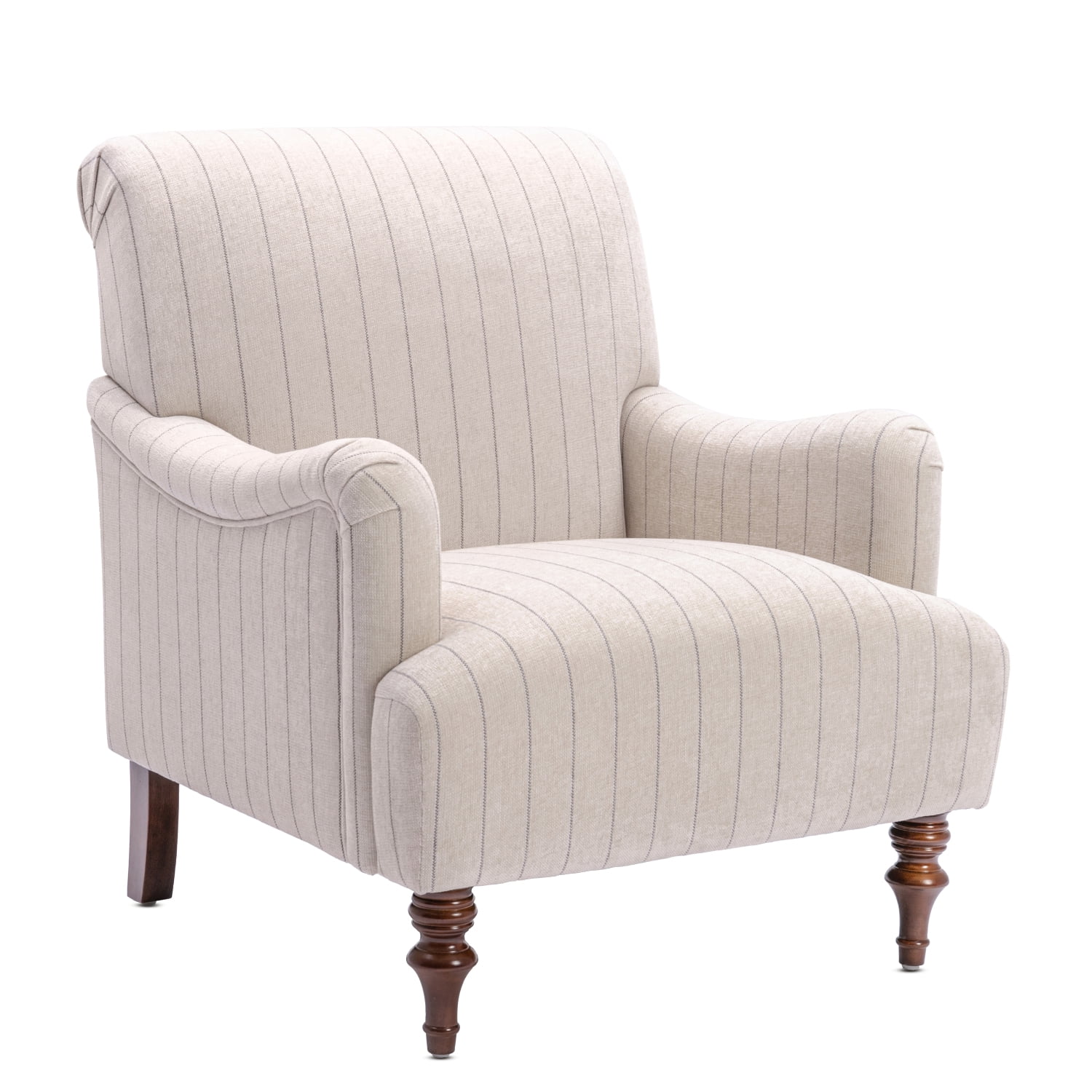 DeeHome Sylvia Sea Oat Striped Arm Chair