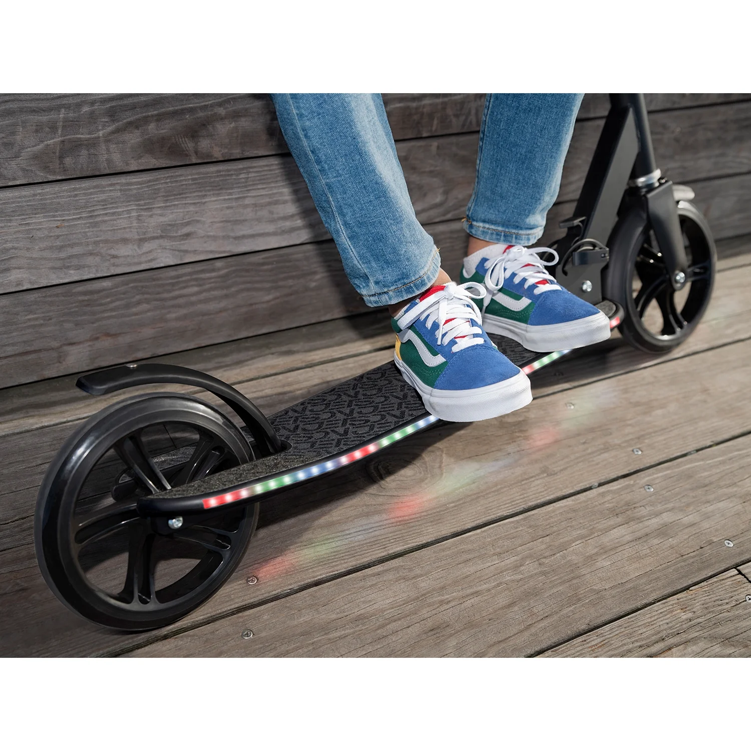Jetson Jupiter Jumbo 2-Wheel Kick Scooter, Black, Ages 8+