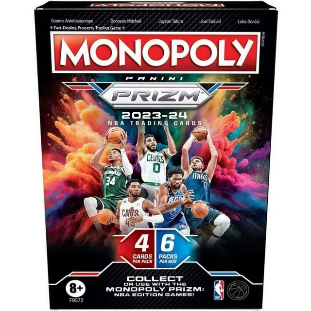 2023-24 Monopoly Prizm NBA Basketball Trading Cards Booster Blaster Box