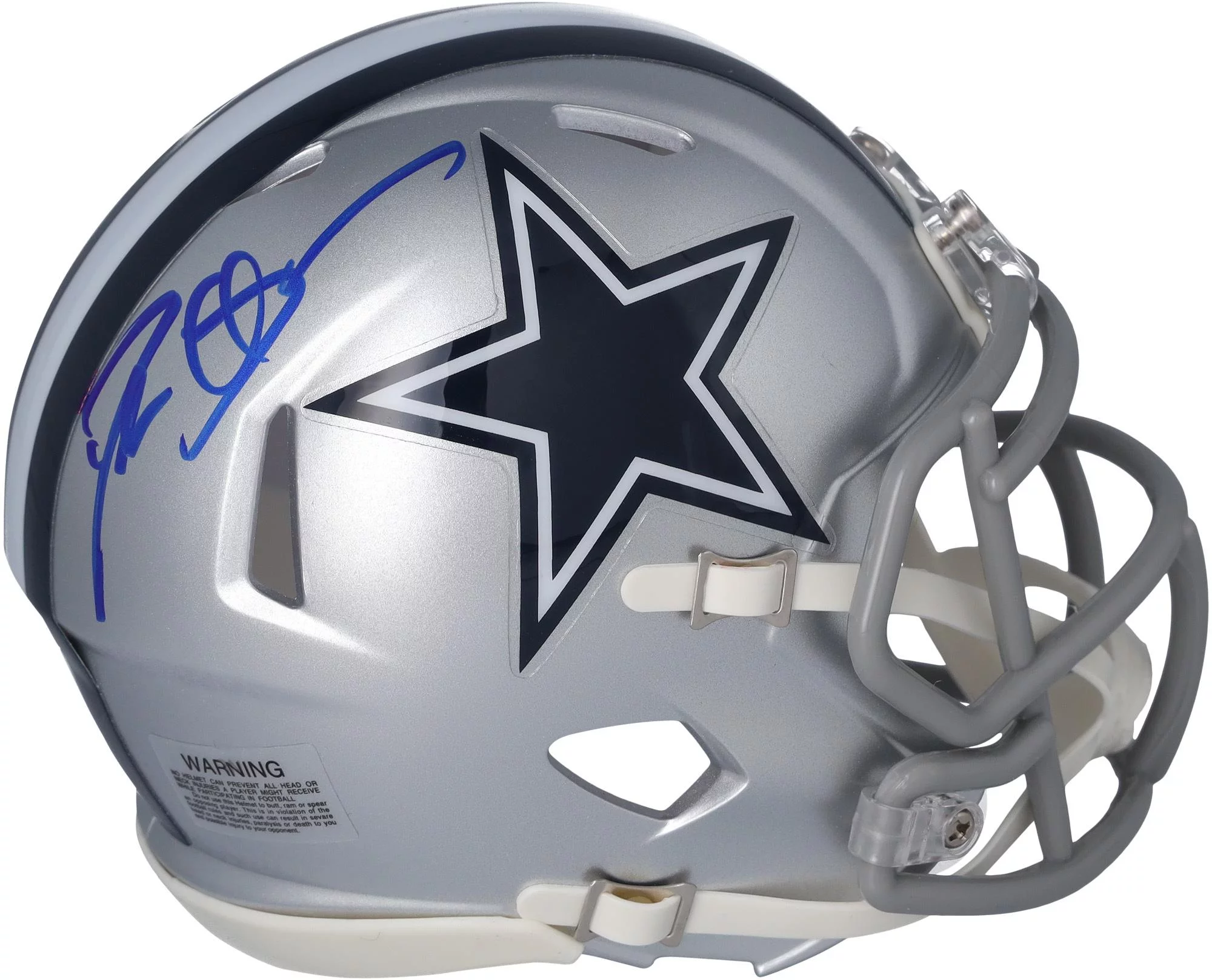 Deion Sanders Dallas Cowboys Autographed Riddell Speed Mini Helmet - Fanatics Authentic Certified