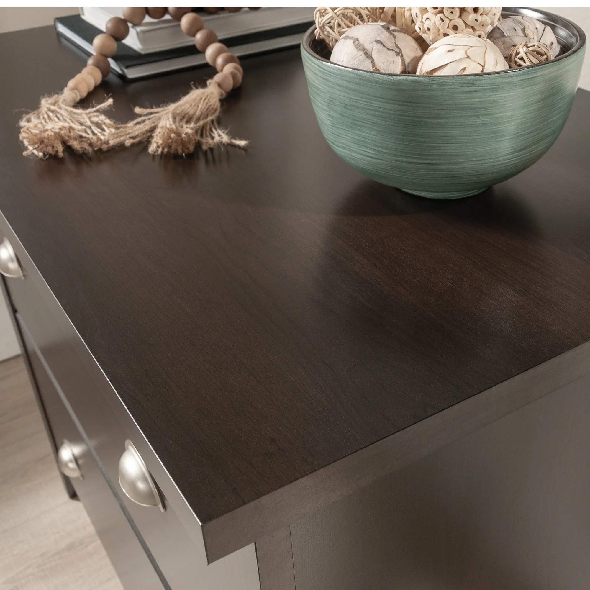 Sauder Summit Station Engineered Wood Lateral File in Cinnamon Cherry