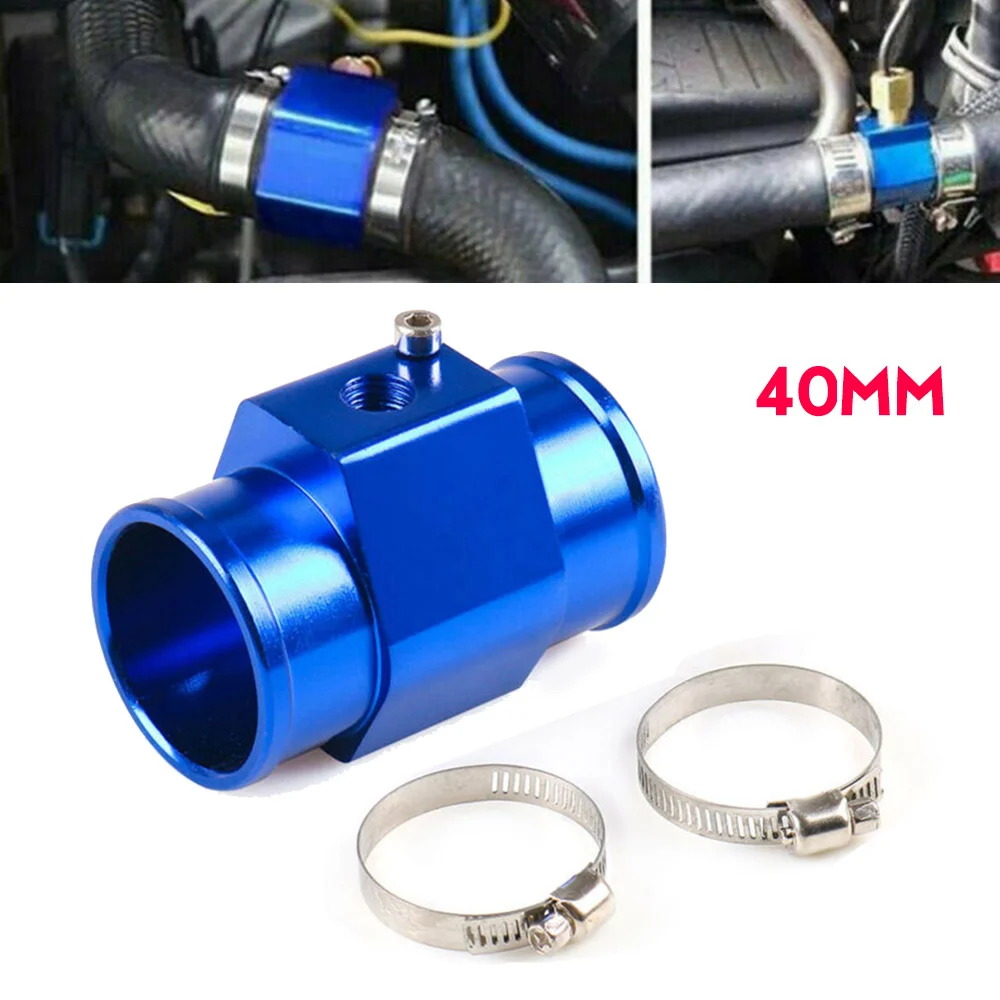 40mm Car Water Temp Temperature Joint Pipe Sensor Gauge Radiator Hose Adapter