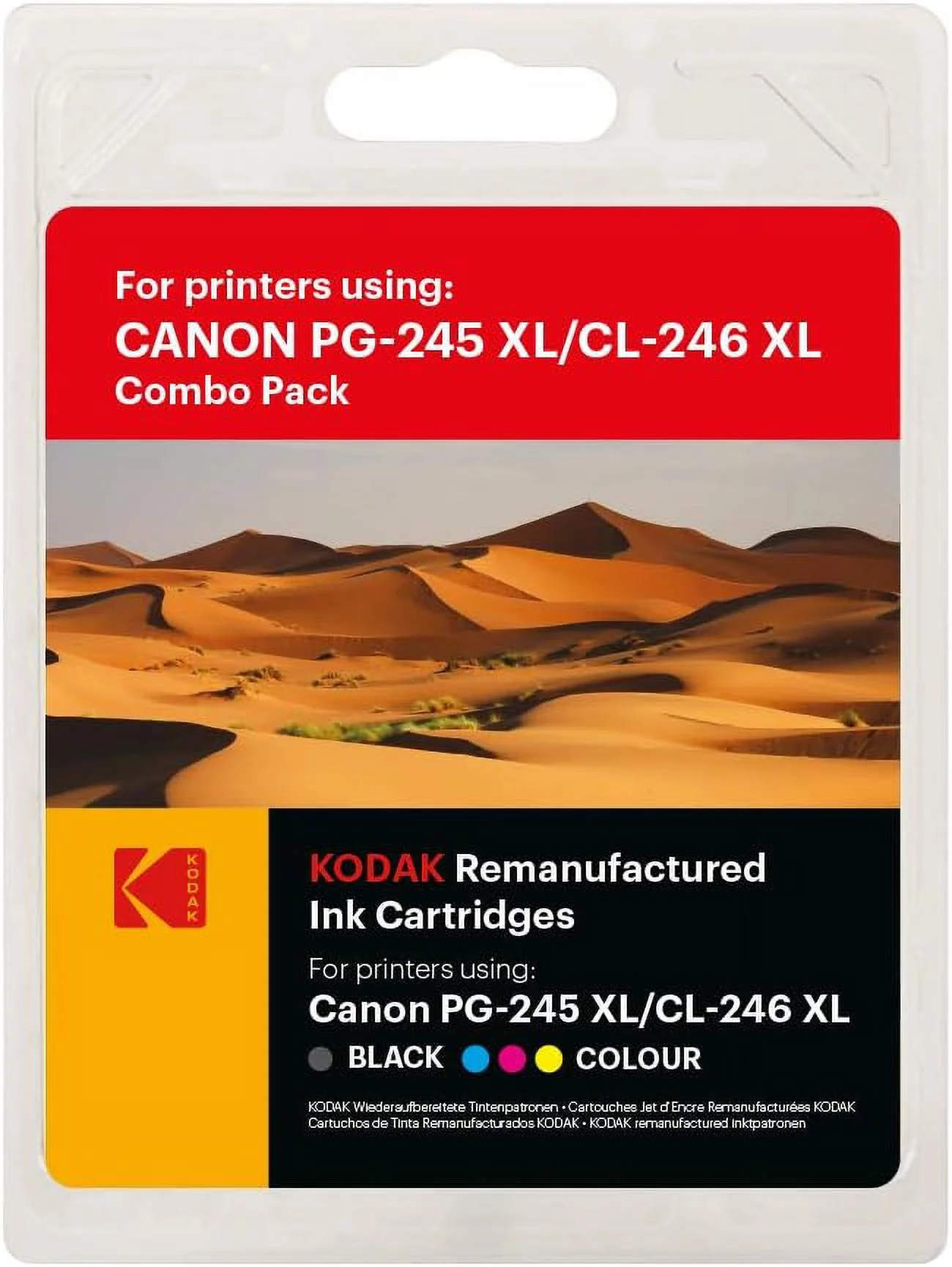 Ink Cartridges Cannon 245XL Black and 246XL Tricolor