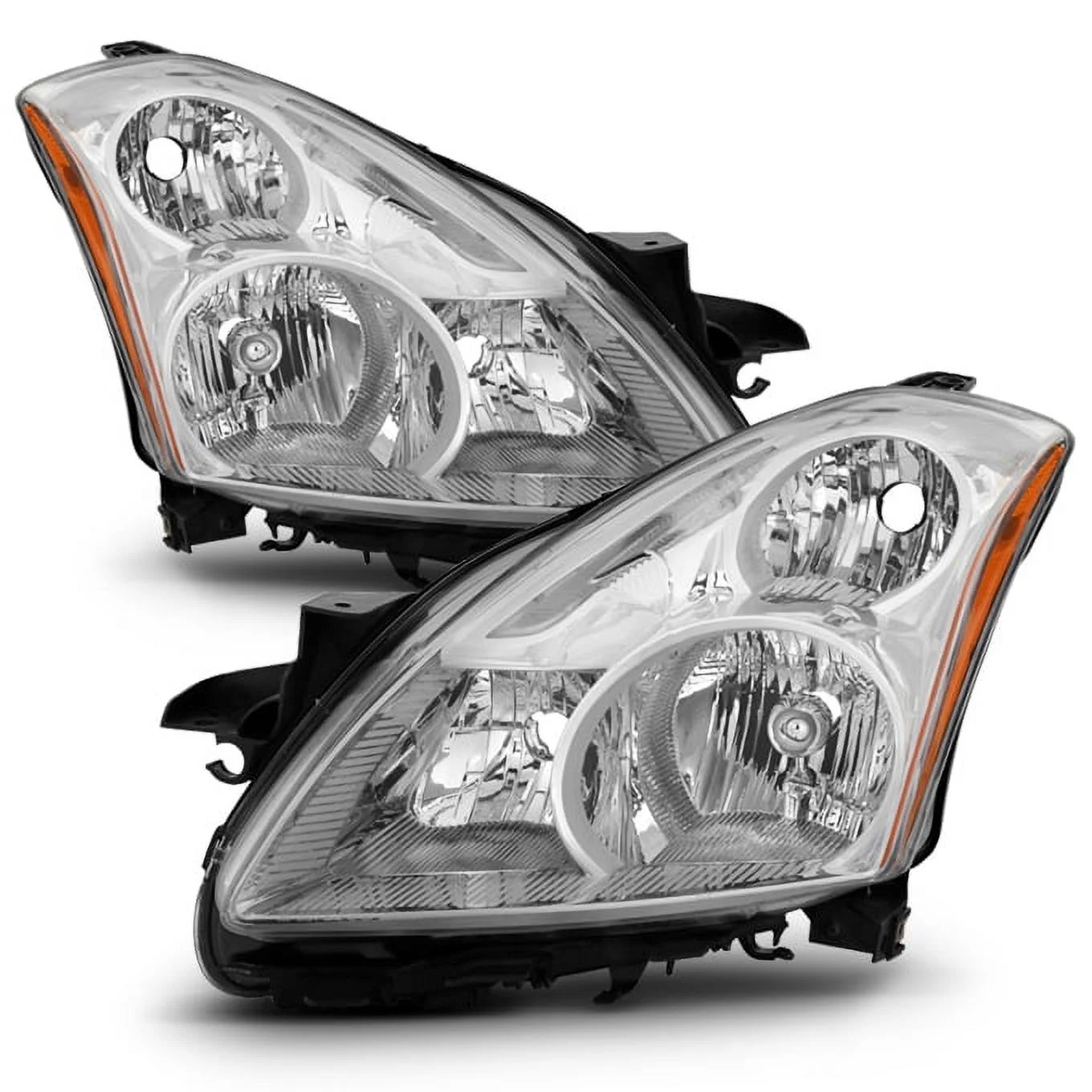 AKKON - For 10-12 Altima 4 Doors Sedan Halogen Type Headlights Front Lamps Direct Replacement Left + Right Pair