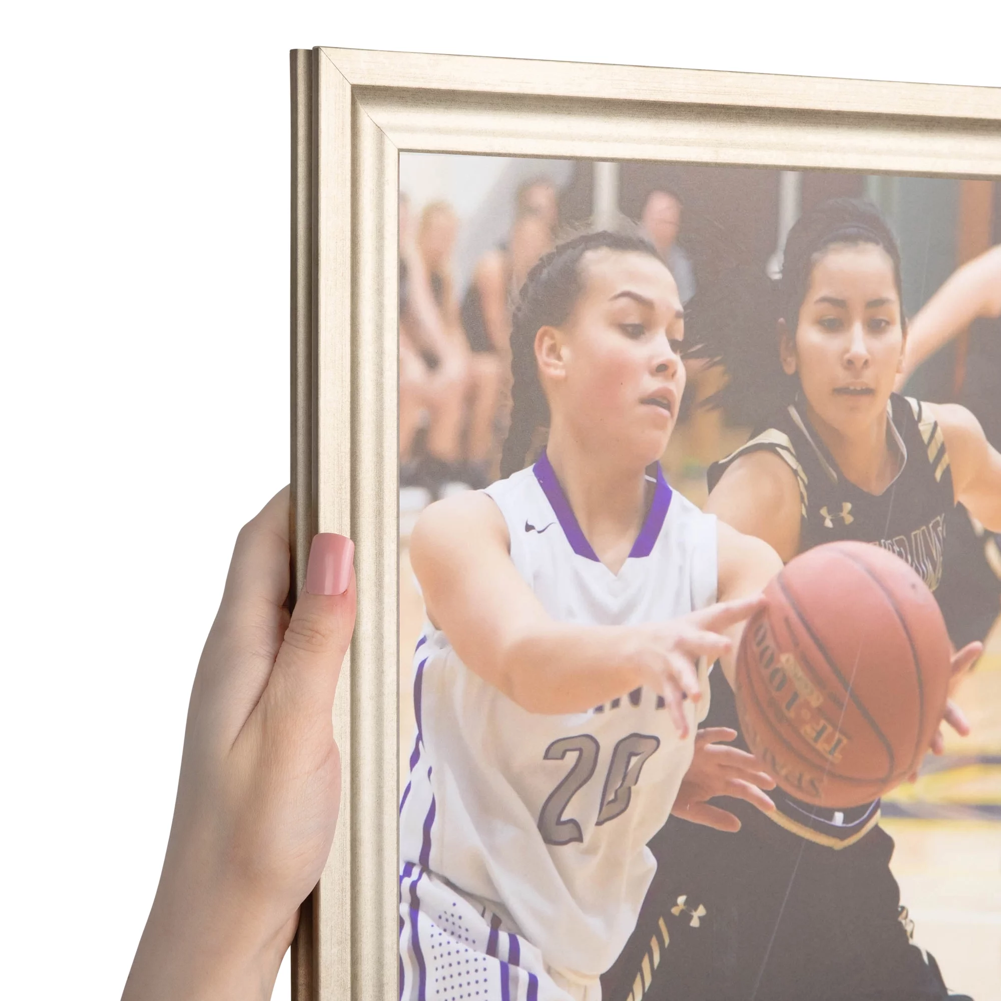 ArtToFrames 14x19 inch Muted Prosecco Gold Picture Frame, Gold MDF Poster Frame (4683)