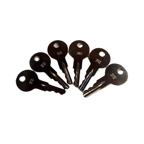 6 Pack 89# 312 68095 Keys for Volvo Champion Crown some Case Ford Cat Link-Belt Kubota CH68095 Grader