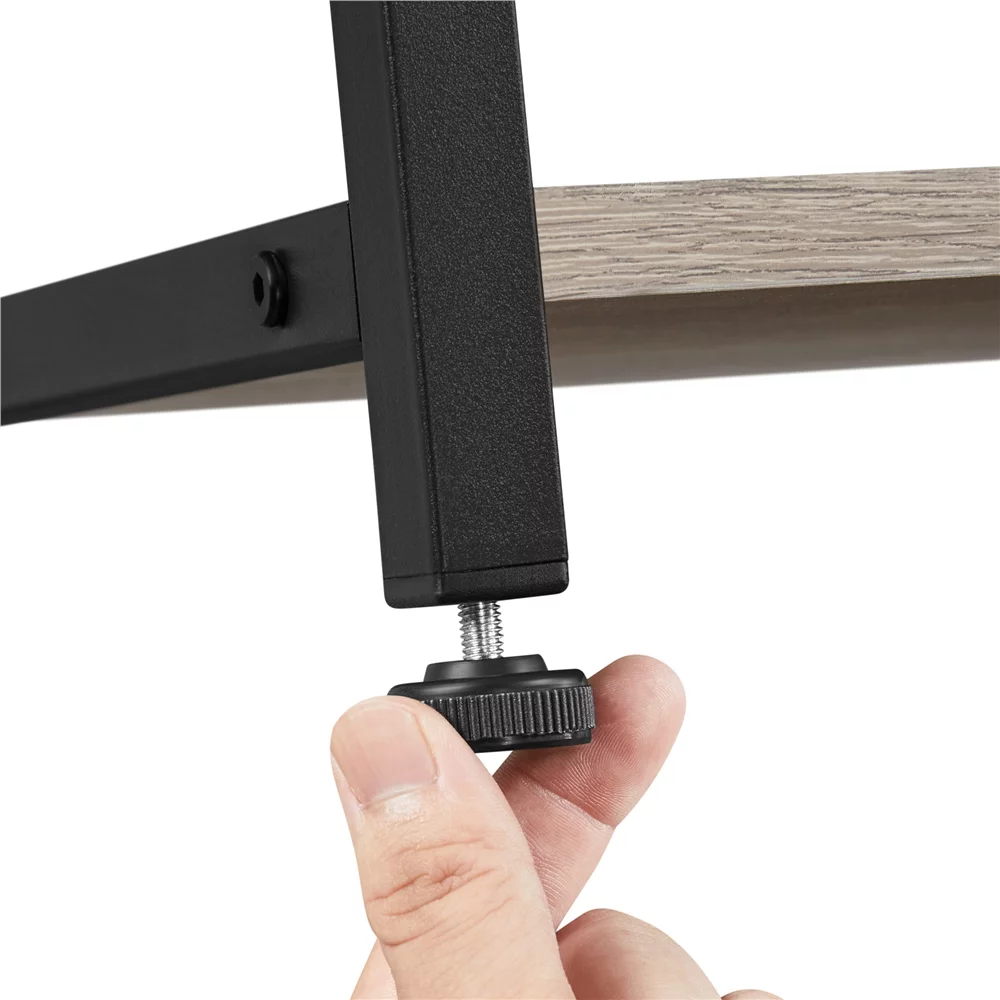 Yaheetech 55'' H 4-Tier Baker's Rack with Power Outlet and 10 S-Hooks, Gray