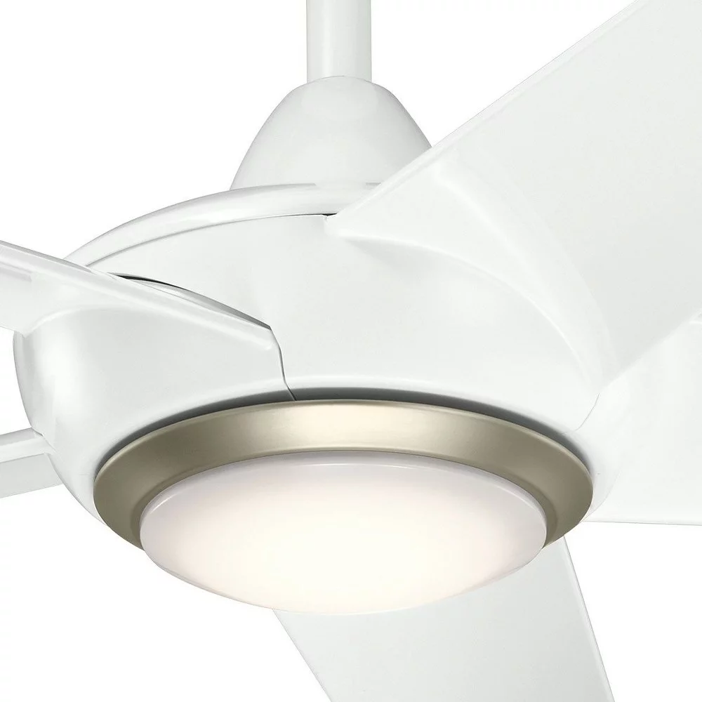 Ceiling Fan with Light Kit with Transitional Inspirations 13.5 inches Tall By 52 inches Wide-Brushed Nickel Finish Bailey Street Home 147-Bel-4402460