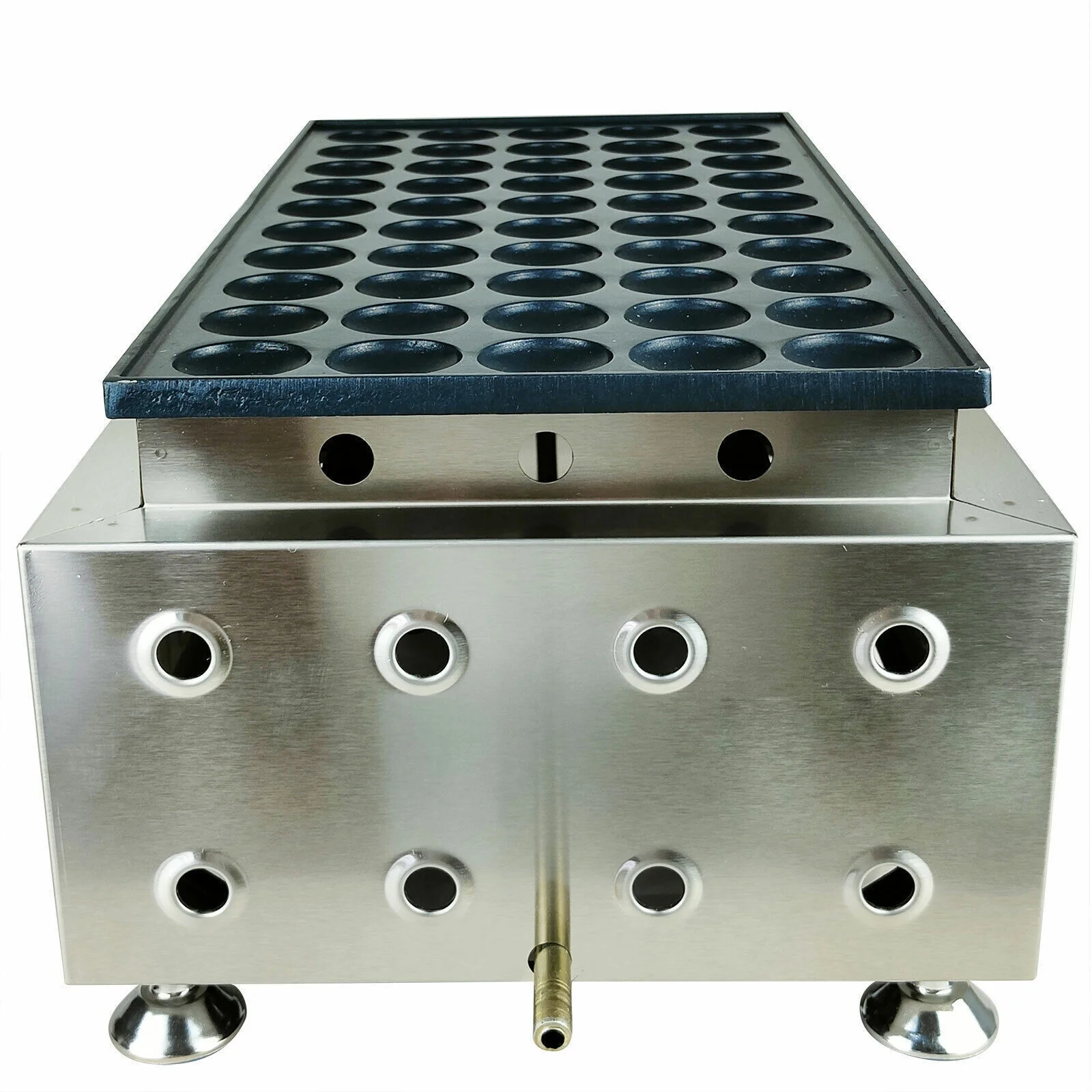 SHZICMY Commercial 50pcs Pancakes Maker Mini Dutch Pancake Poffertjes Machine Nonstick Mini Dutch Pancake Baker 50PCS Commercial Waffle Maker Machine Nonstick LPG Gas