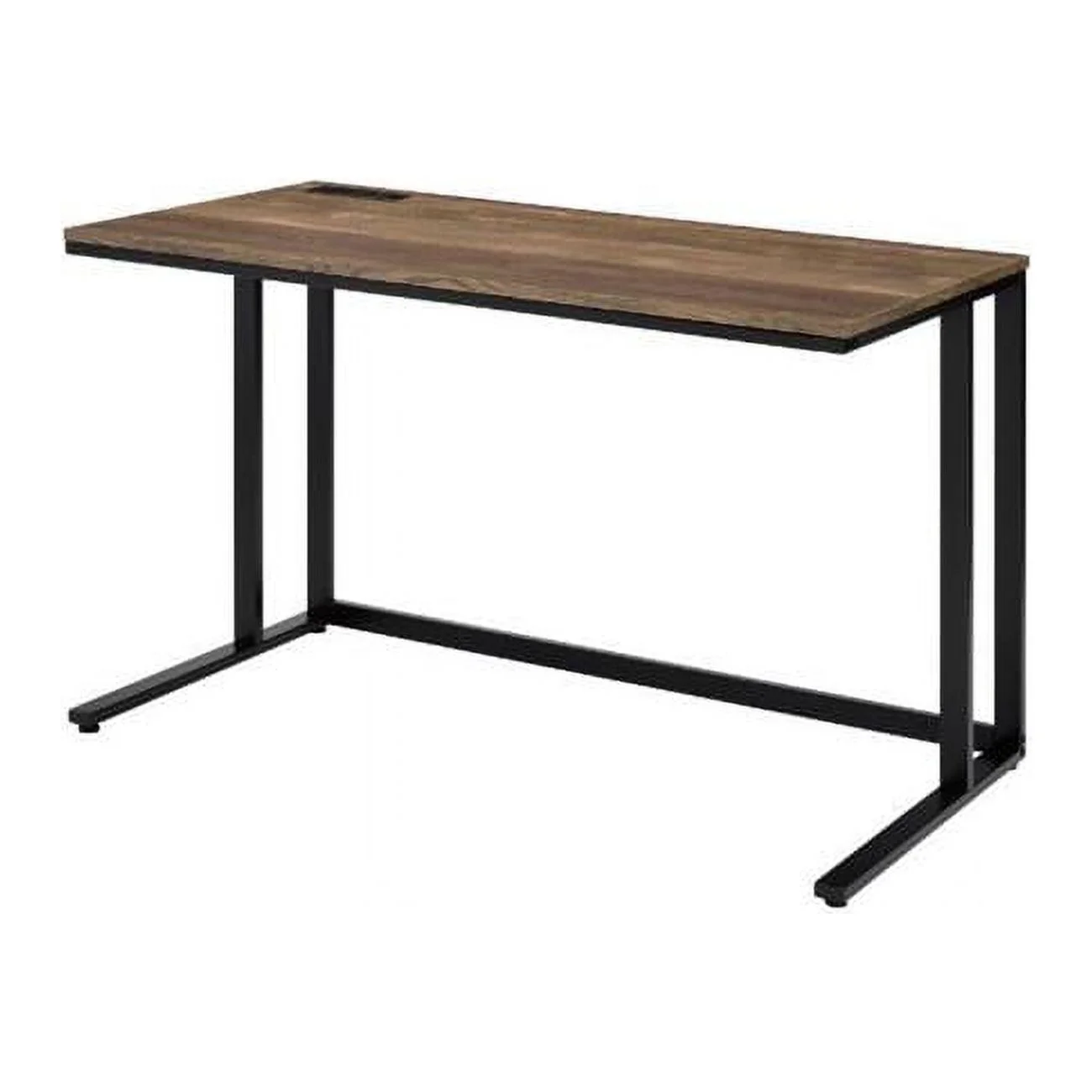 30 x 24 x 47 in. Tyrese Rectangle Desk, Walnut & Black