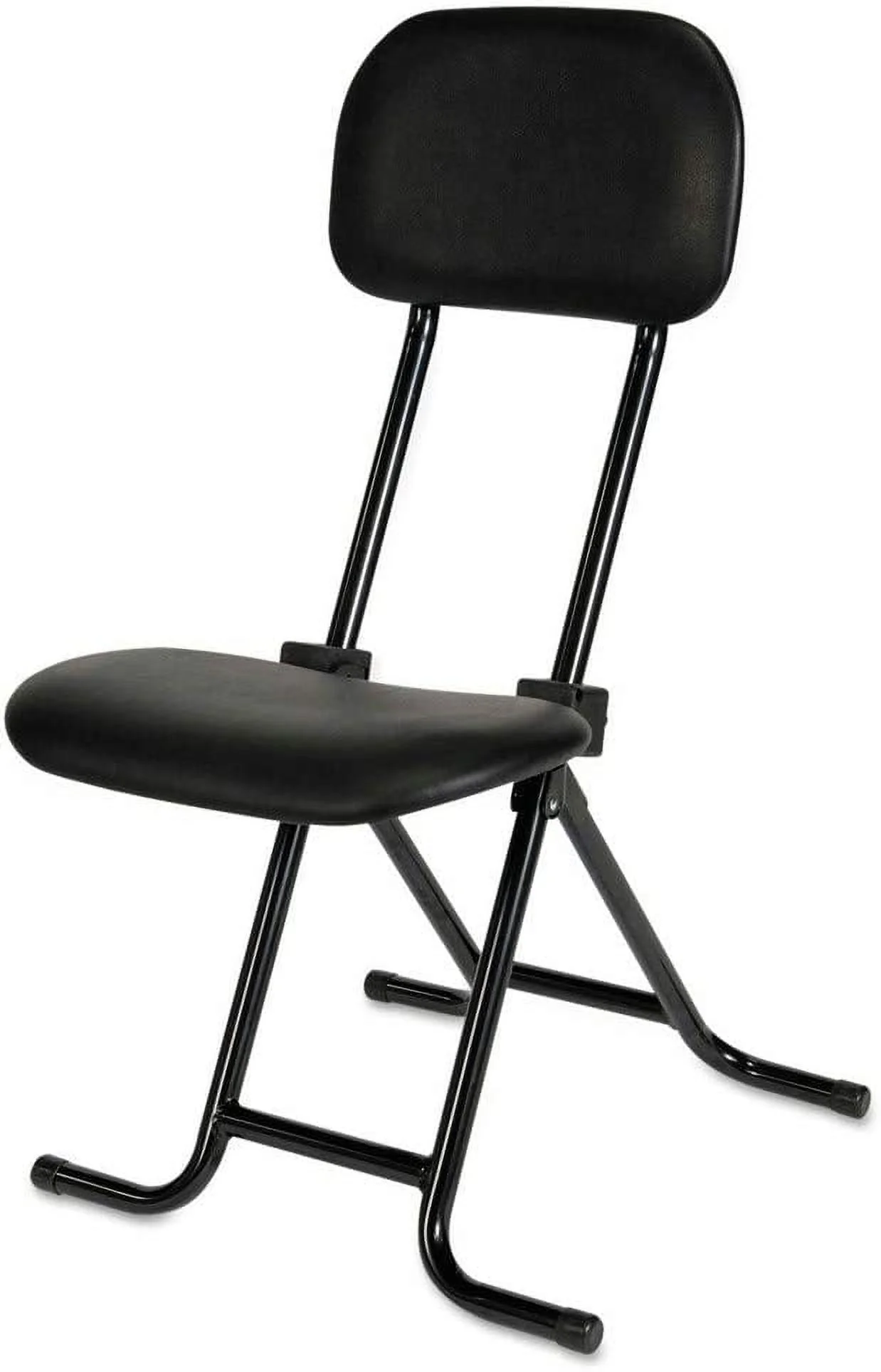 NLTBONNIE ALECS612 300 lbs. 27.5 in.  IL Series Height-Adjustable Folding Stool - Black