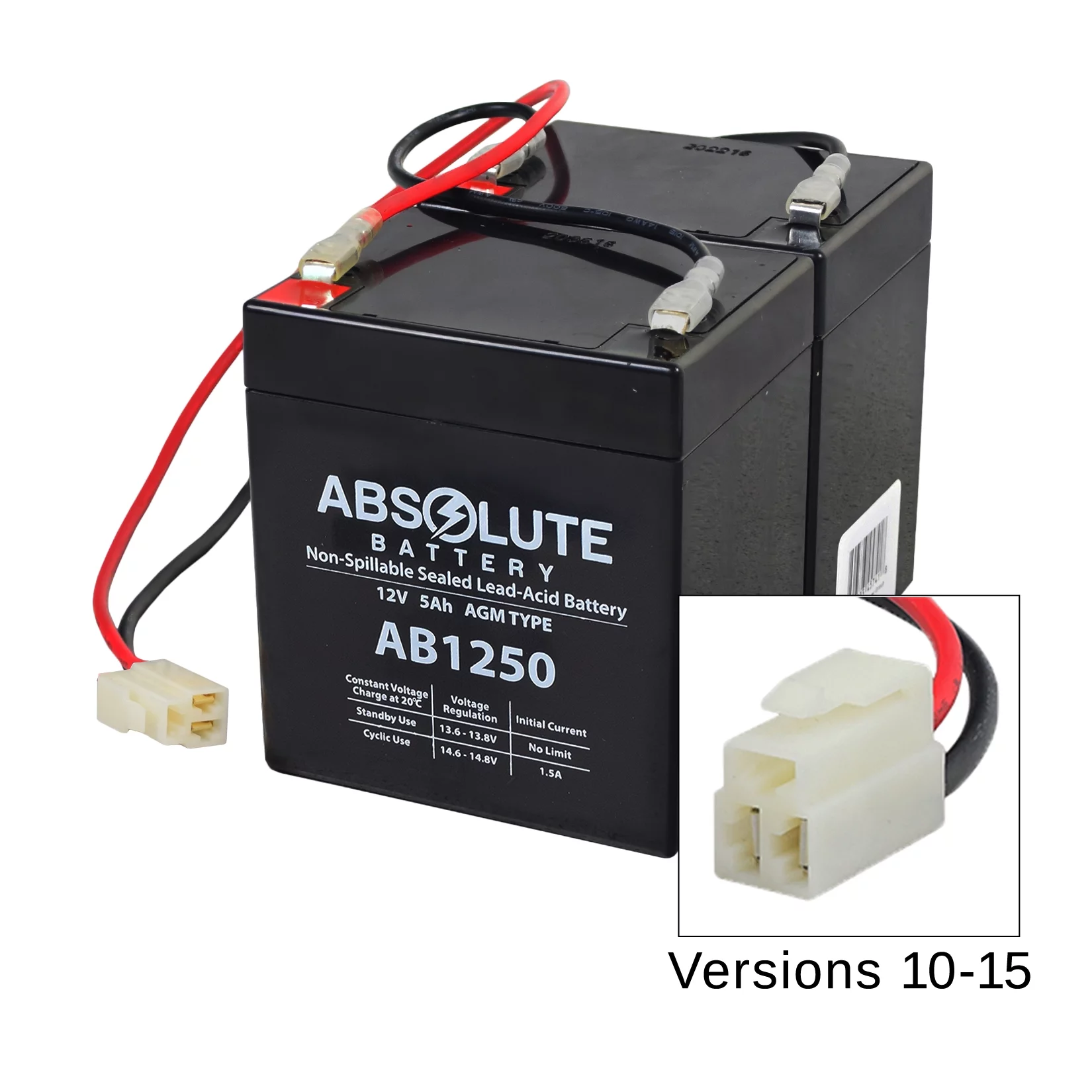 AlveyTech 24 Volt Battery Pack (5 Ah Versions 10-15) for the Razor E100, Glow, E125 Electric Scooter