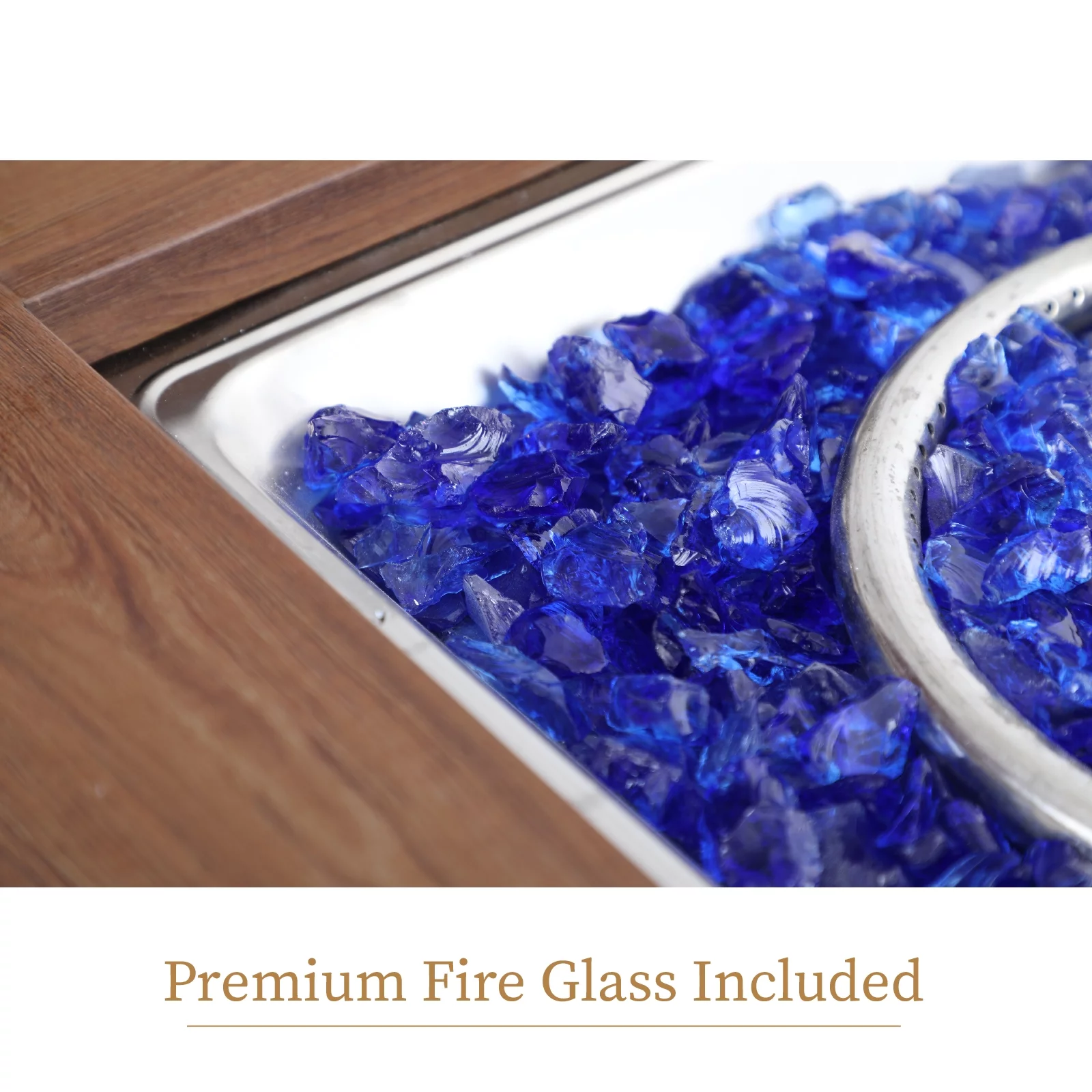 MF Studio 5 Pieces Patio Dinning Set with Gas Fire Pit Table